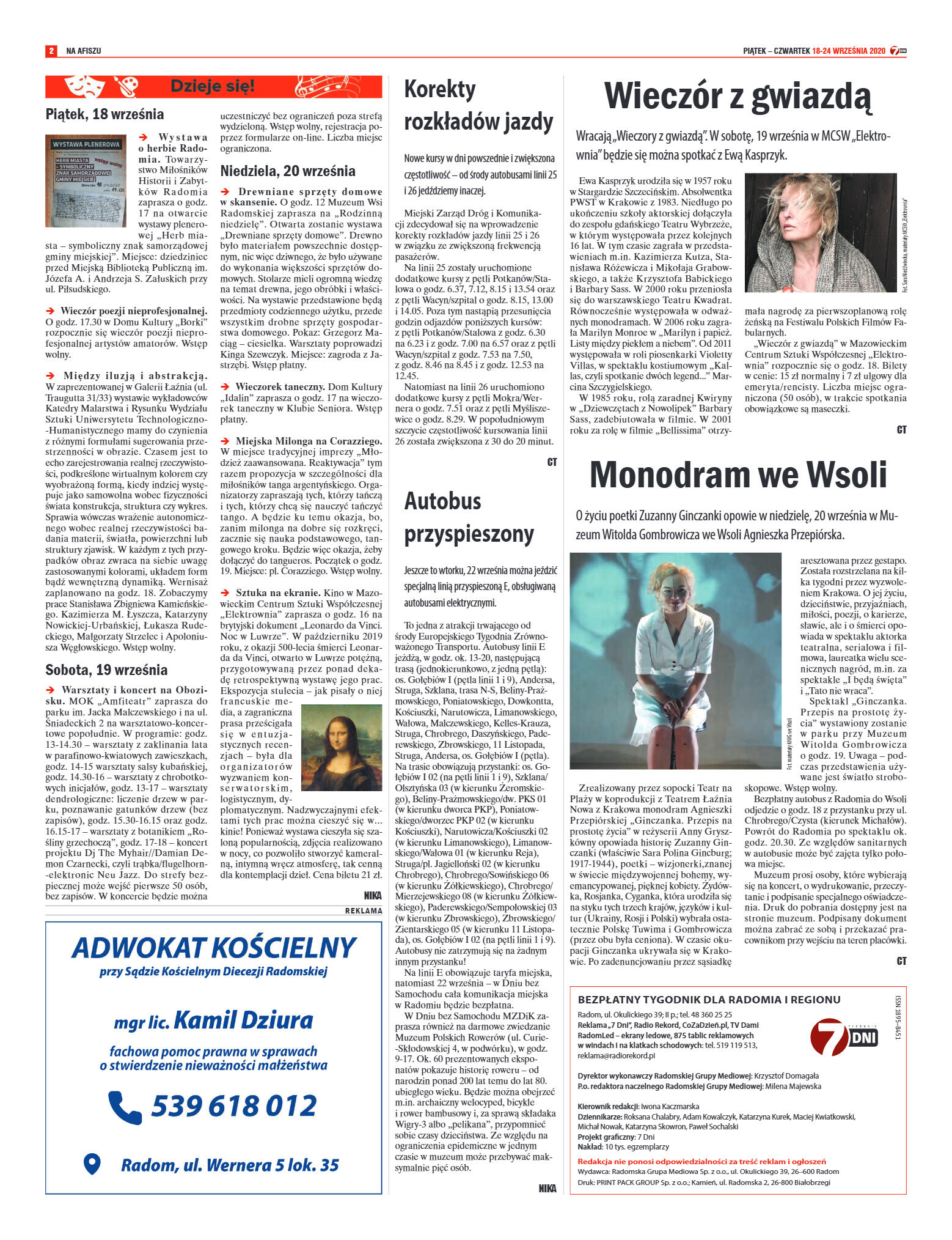 Tygodnik „7 Dni” nr 737 z 18.09.2020 - strona 2