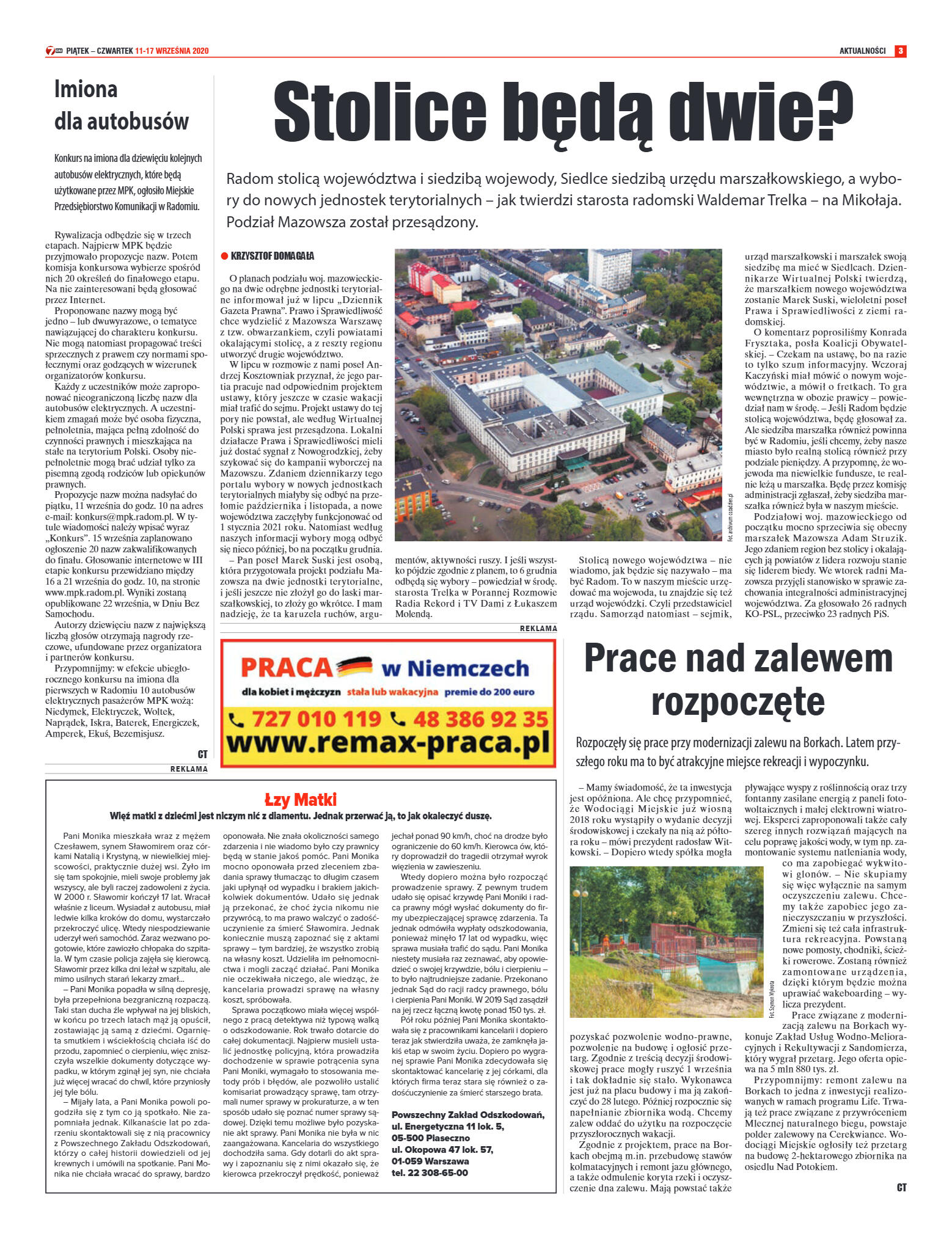 Tygodnik "7 Dni" nr 736 z 11.09.2020 - strona 3