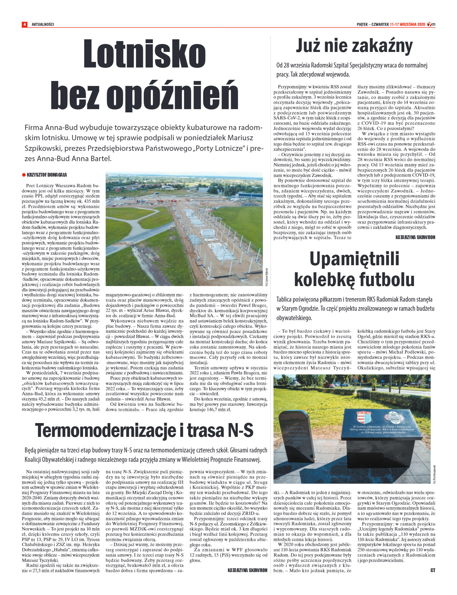 Tygodnik "7 Dni" nr 736 z 11.09.2020 - strona 4