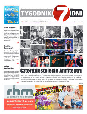 Tygodnik "7 Dni" nr 736 z 11.09.2020 - strona 1