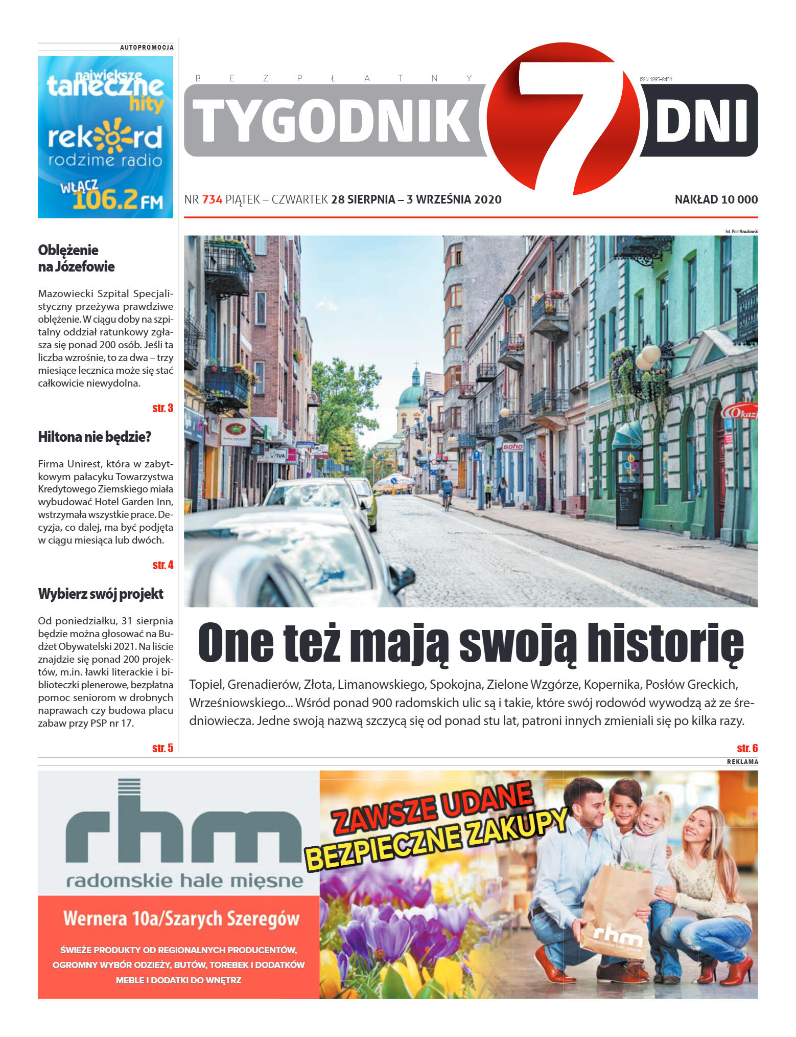 Tygodnik "7 Dni" nr 734 z 28.08.2020 - strona 1