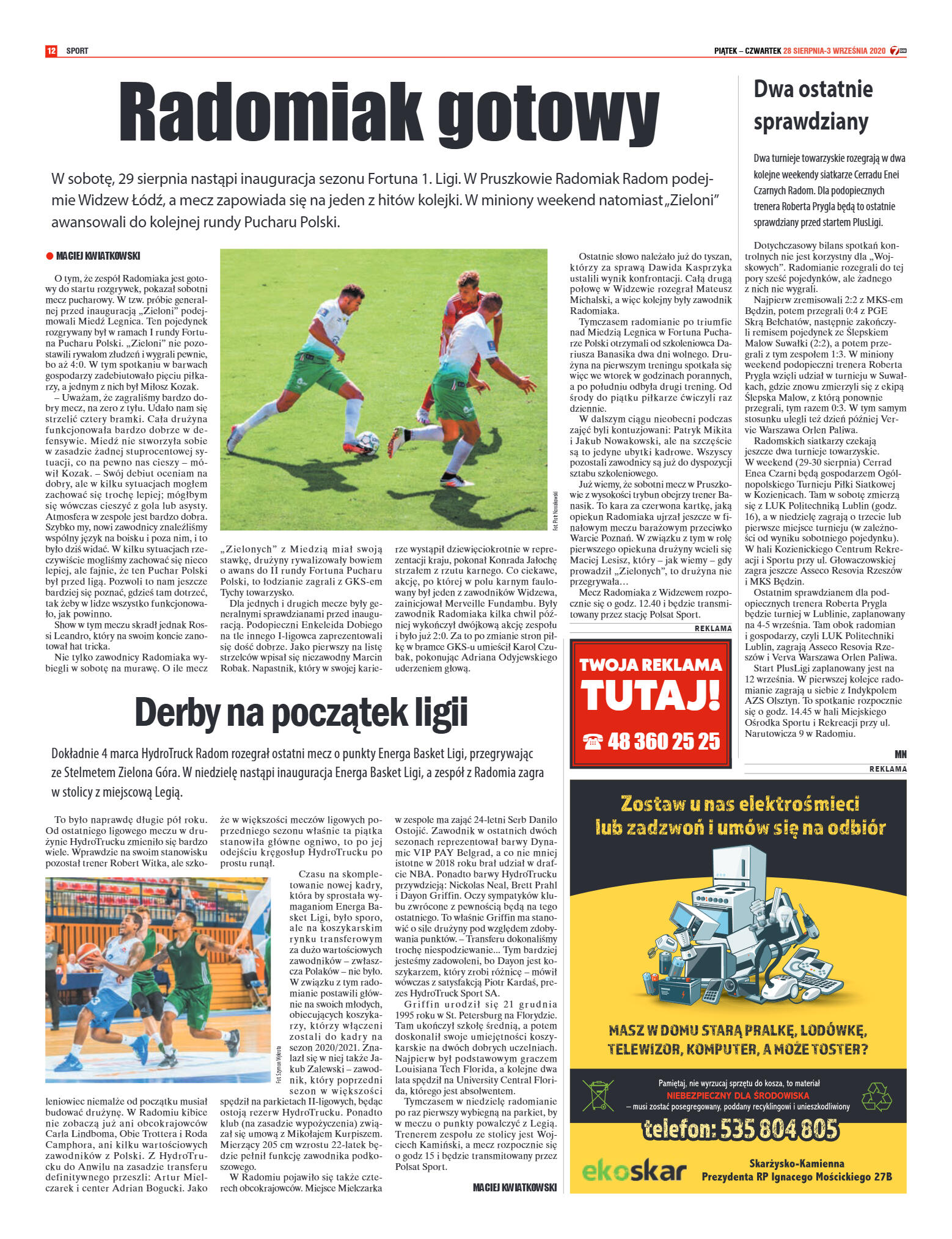 Tygodnik "7 Dni" nr 734 z 28.08.2020 - strona 12