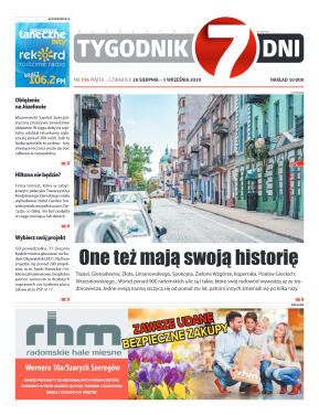 Tygodnik "7 Dni" nr 734 z 28.08.2020 - strona 1