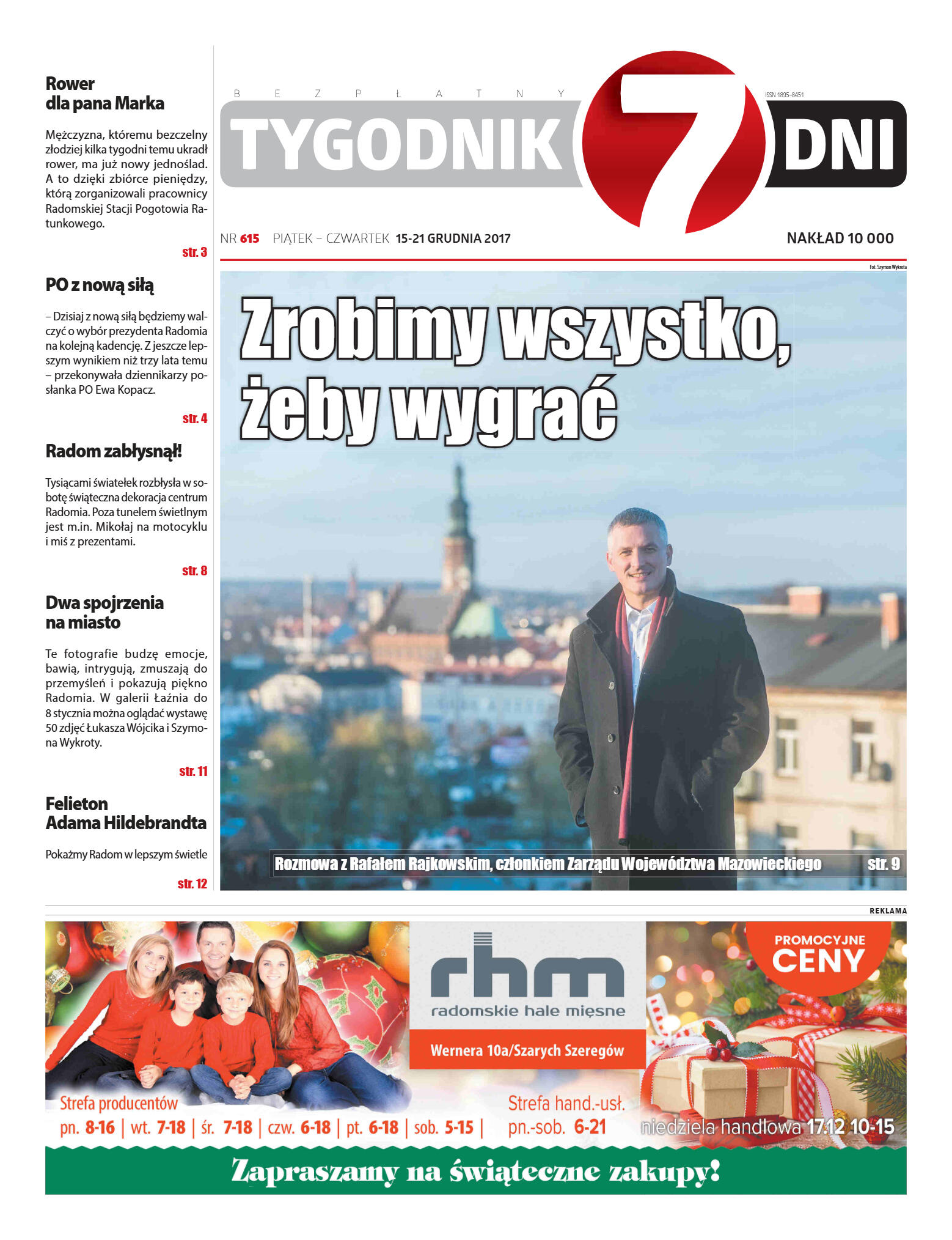 "7 Dni" nr 615 z dn. 15.12.2017 - strona 1