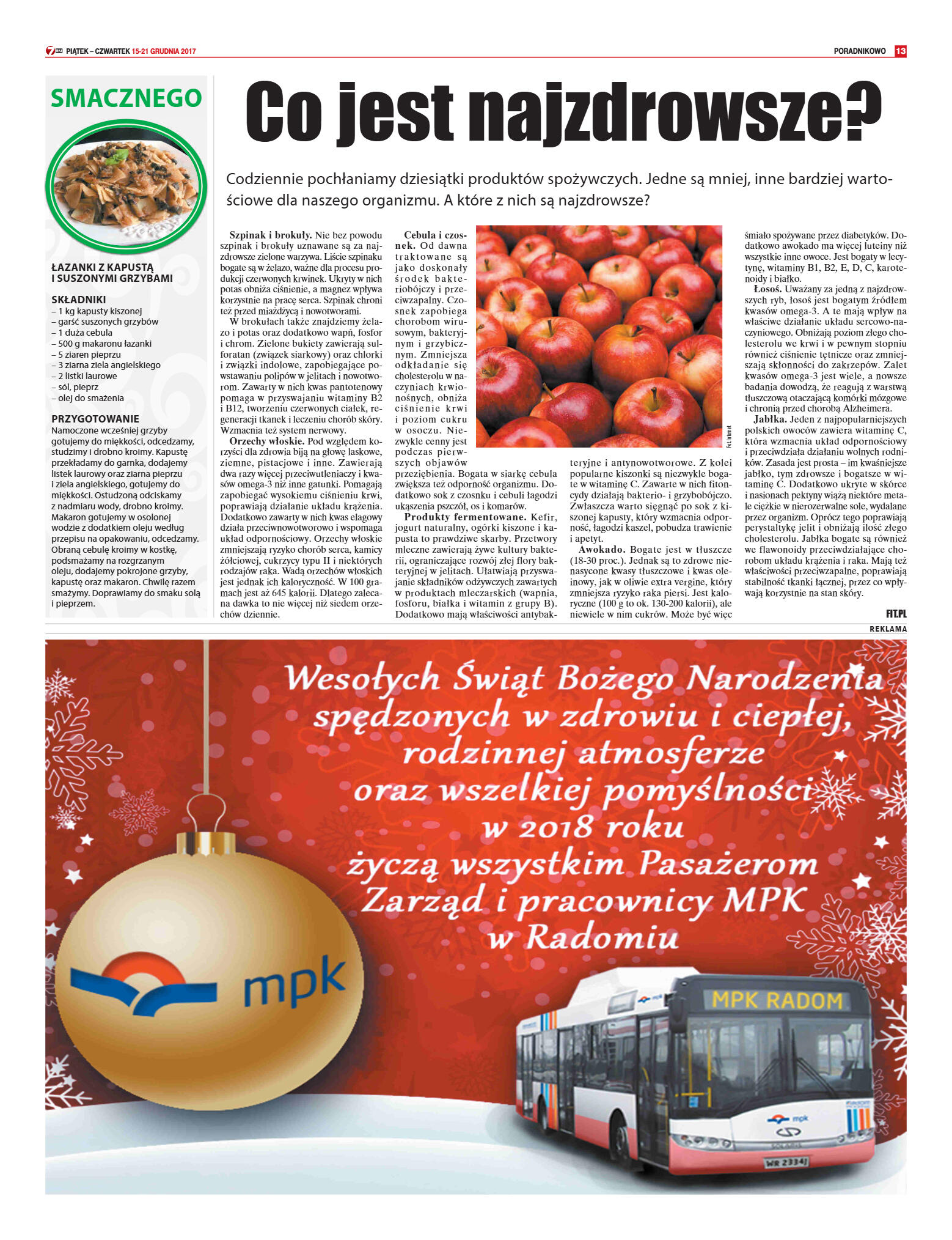 "7 Dni" nr 615 z dn. 15.12.2017 - strona 13