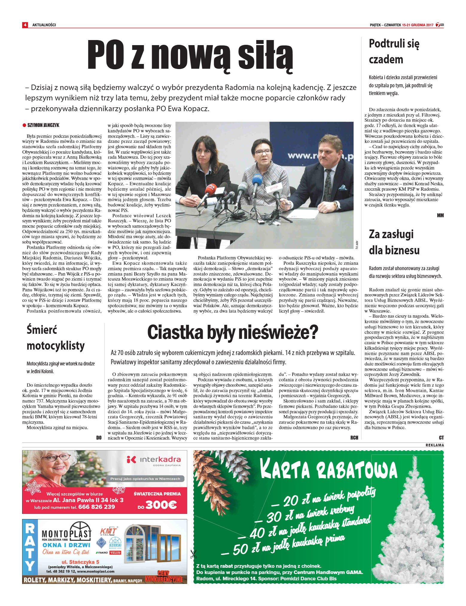 "7 Dni" nr 615 z dn. 15.12.2017 - strona 4