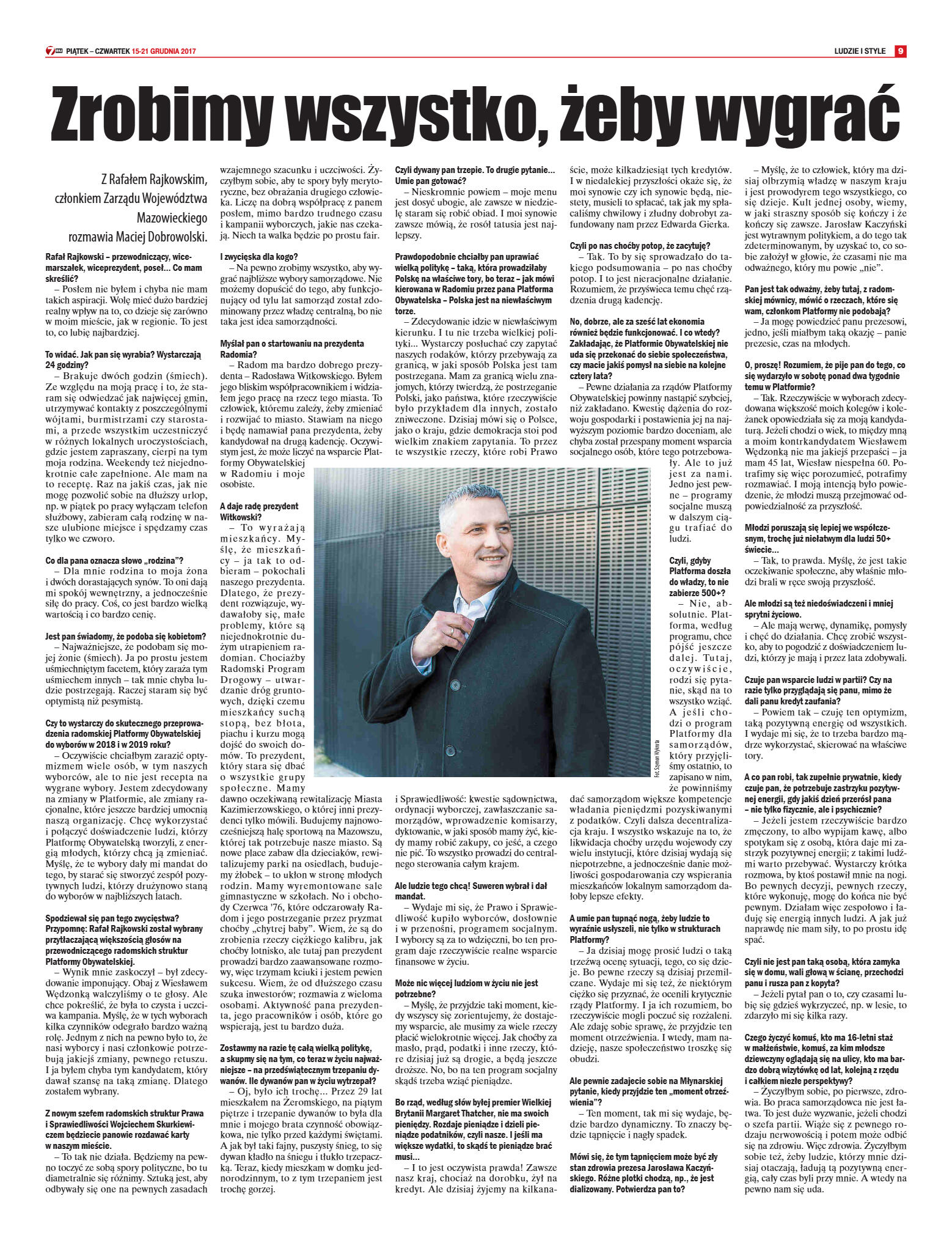 "7 Dni" nr 615 z dn. 15.12.2017 - strona 9