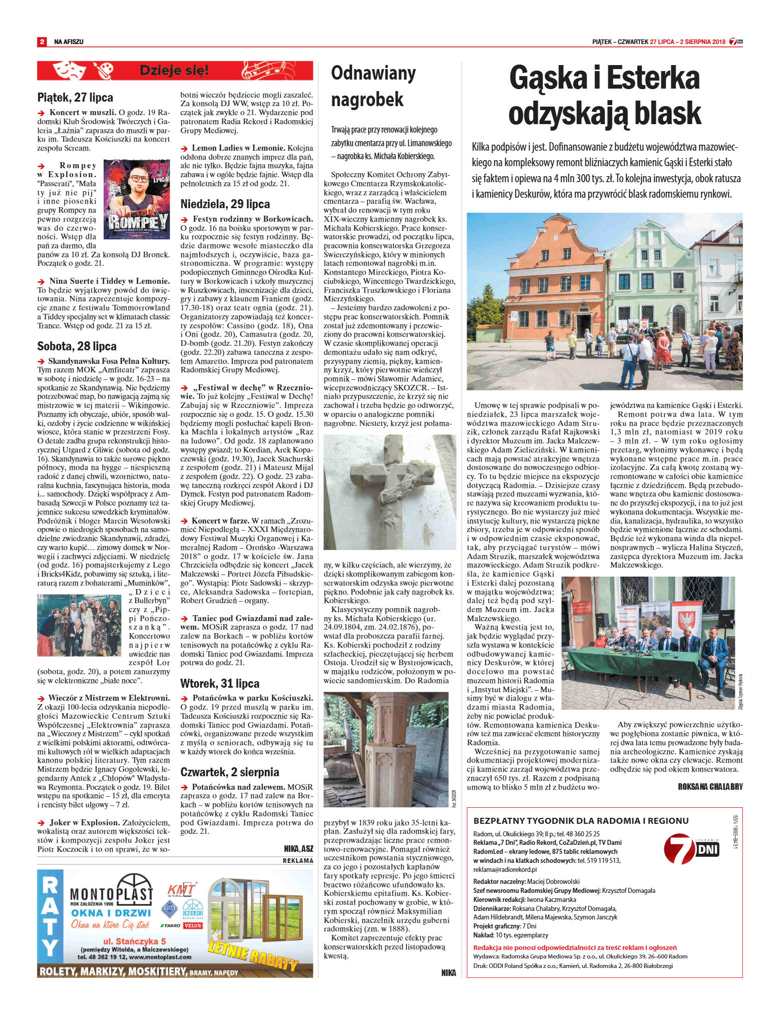 Tygodnik "7 Dni" nr 645 z 27.07.2018 - strona 2
