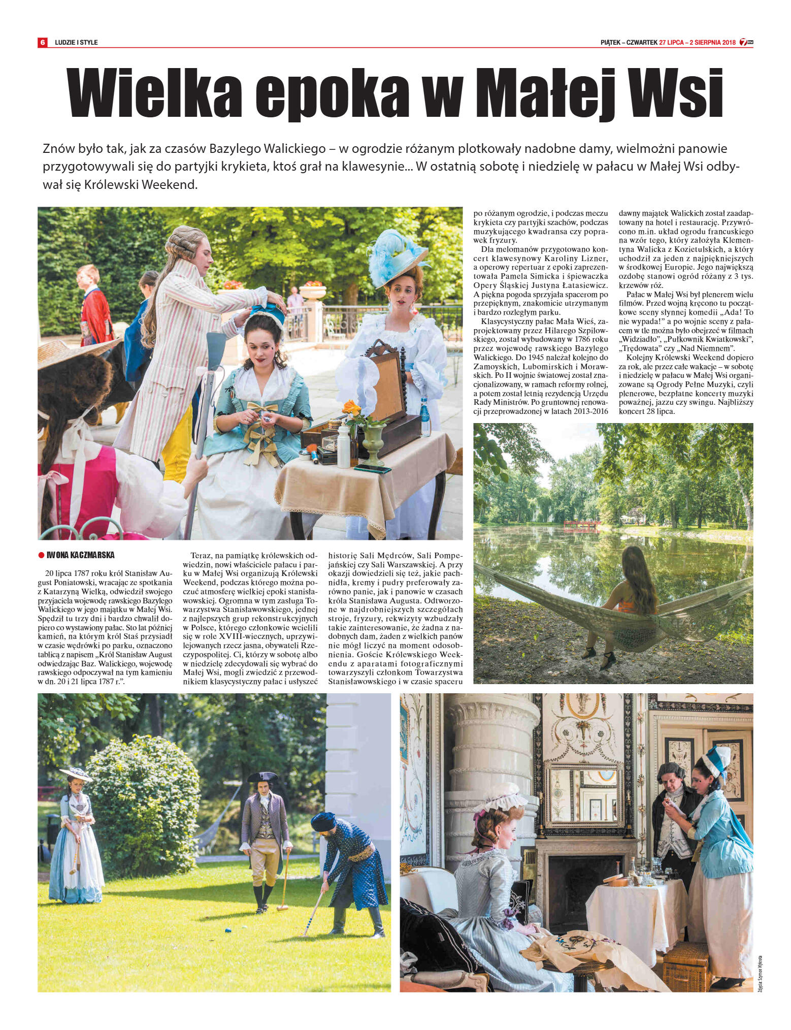 Tygodnik "7 Dni" nr 645 z 27.07.2018 - strona 6