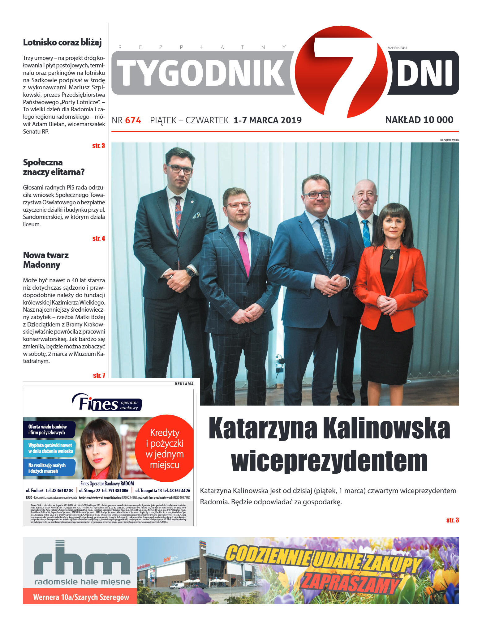 Tygodnik "7 Dni" nr 674 z 01.03.2019 - strona 1