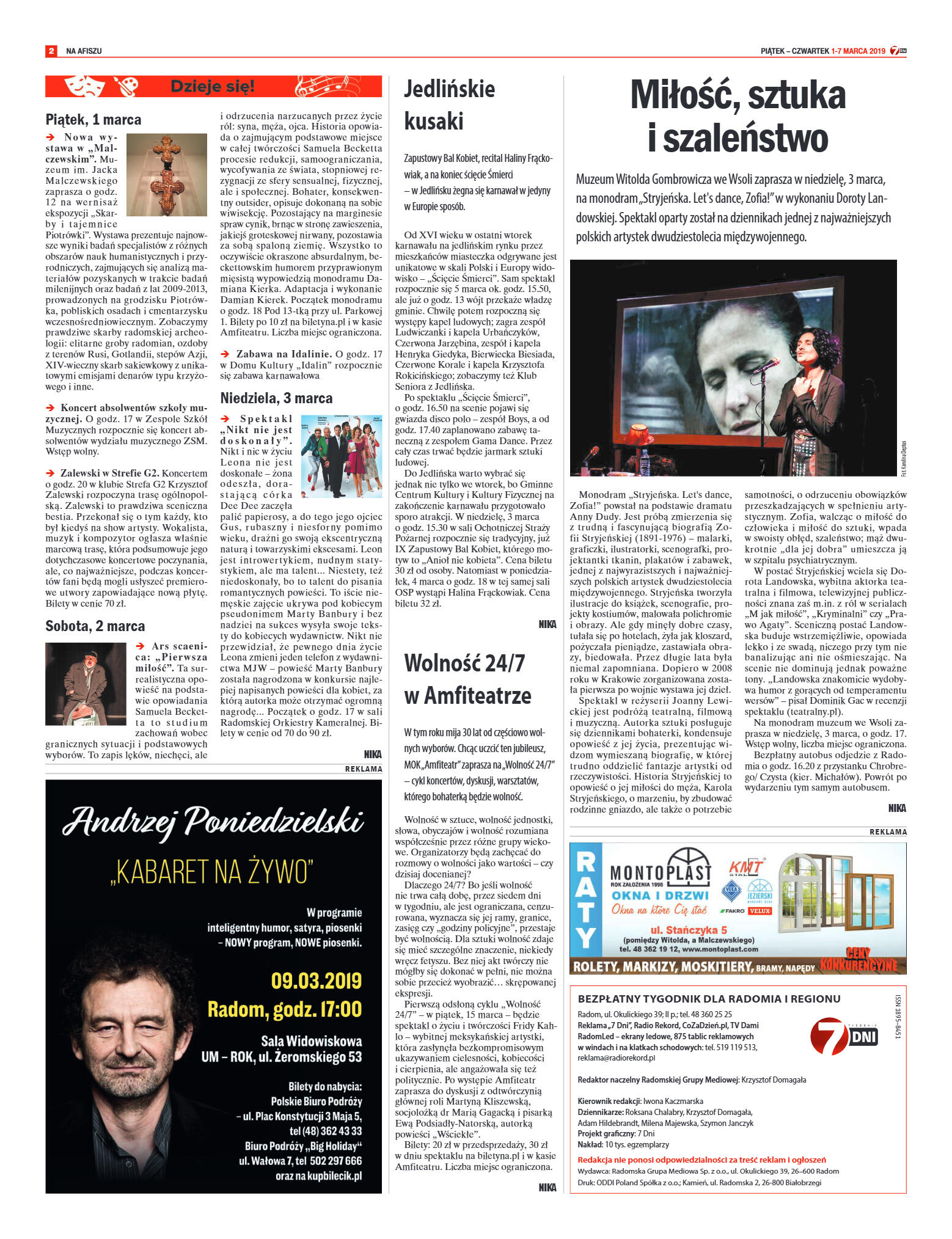 Tygodnik "7 Dni" nr 674 z 01.03.2019 - strona 2