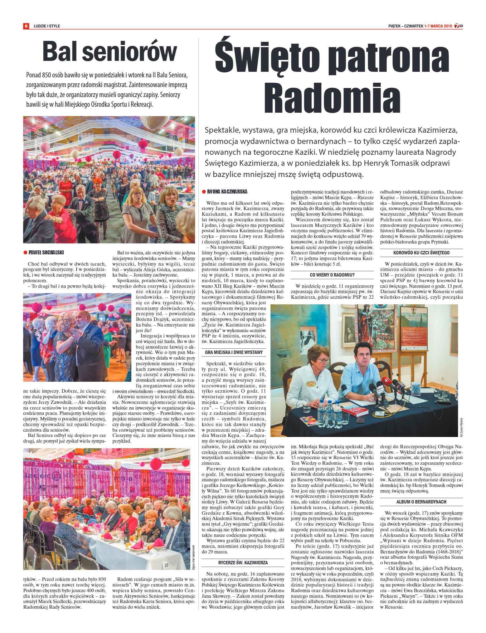 Tygodnik "7 Dni" nr 674 z 01.03.2019 - strona 6