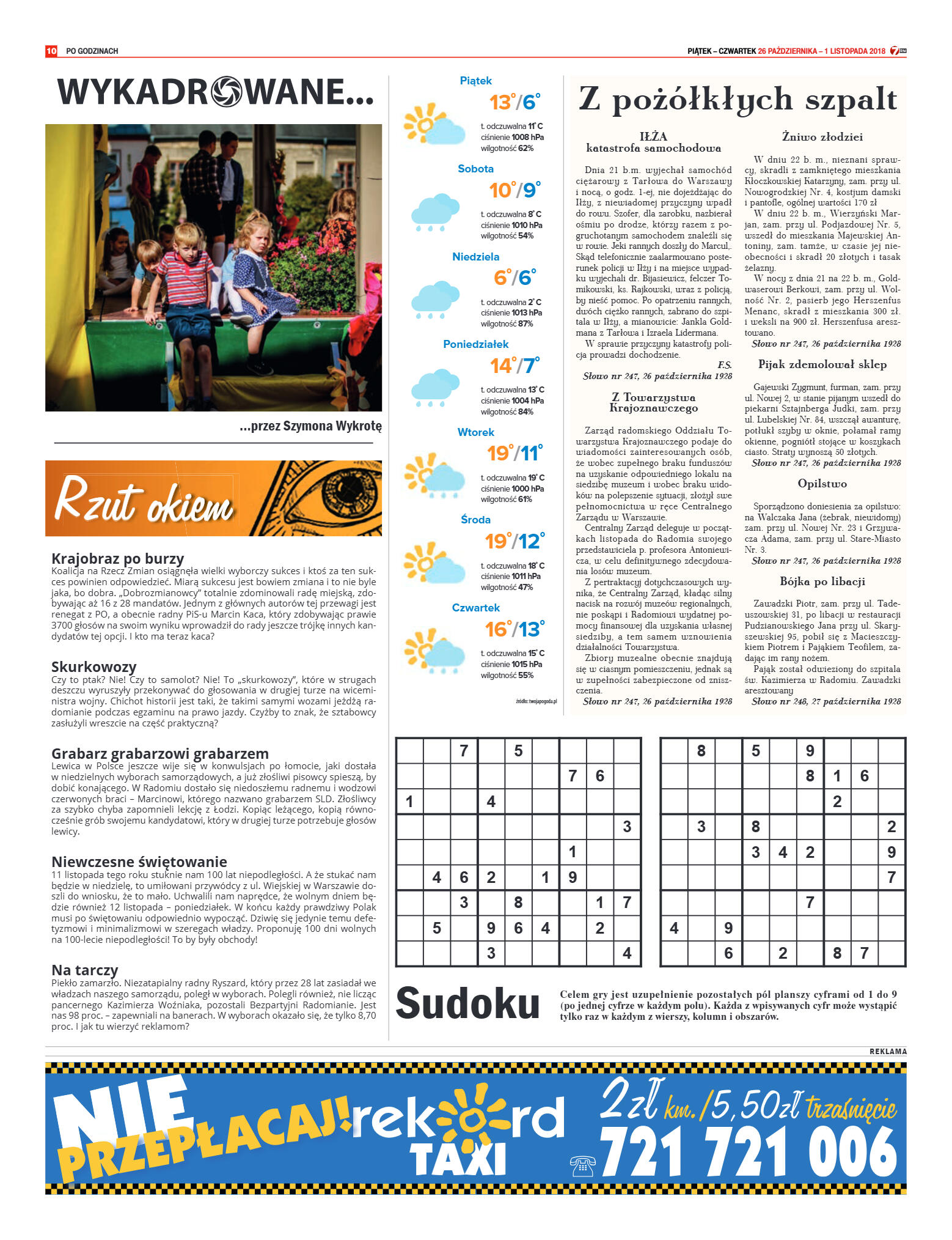 Tygodnik "7 Dni" nr 658 z 26.10.2018 - strona 10
