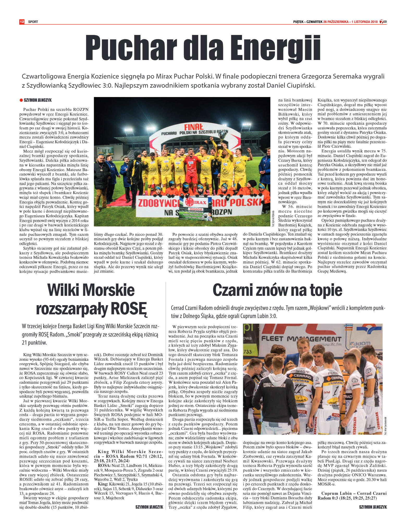 Tygodnik "7 Dni" nr 658 z 26.10.2018 - strona 12