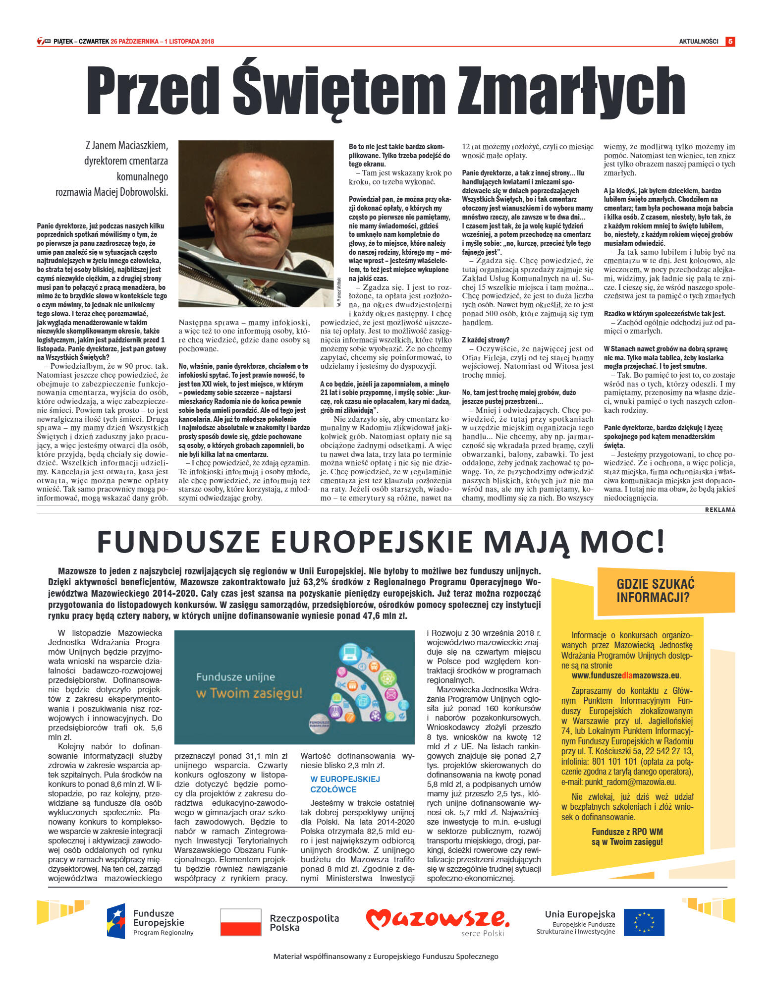 Tygodnik "7 Dni" nr 658 z 26.10.2018 - strona 5