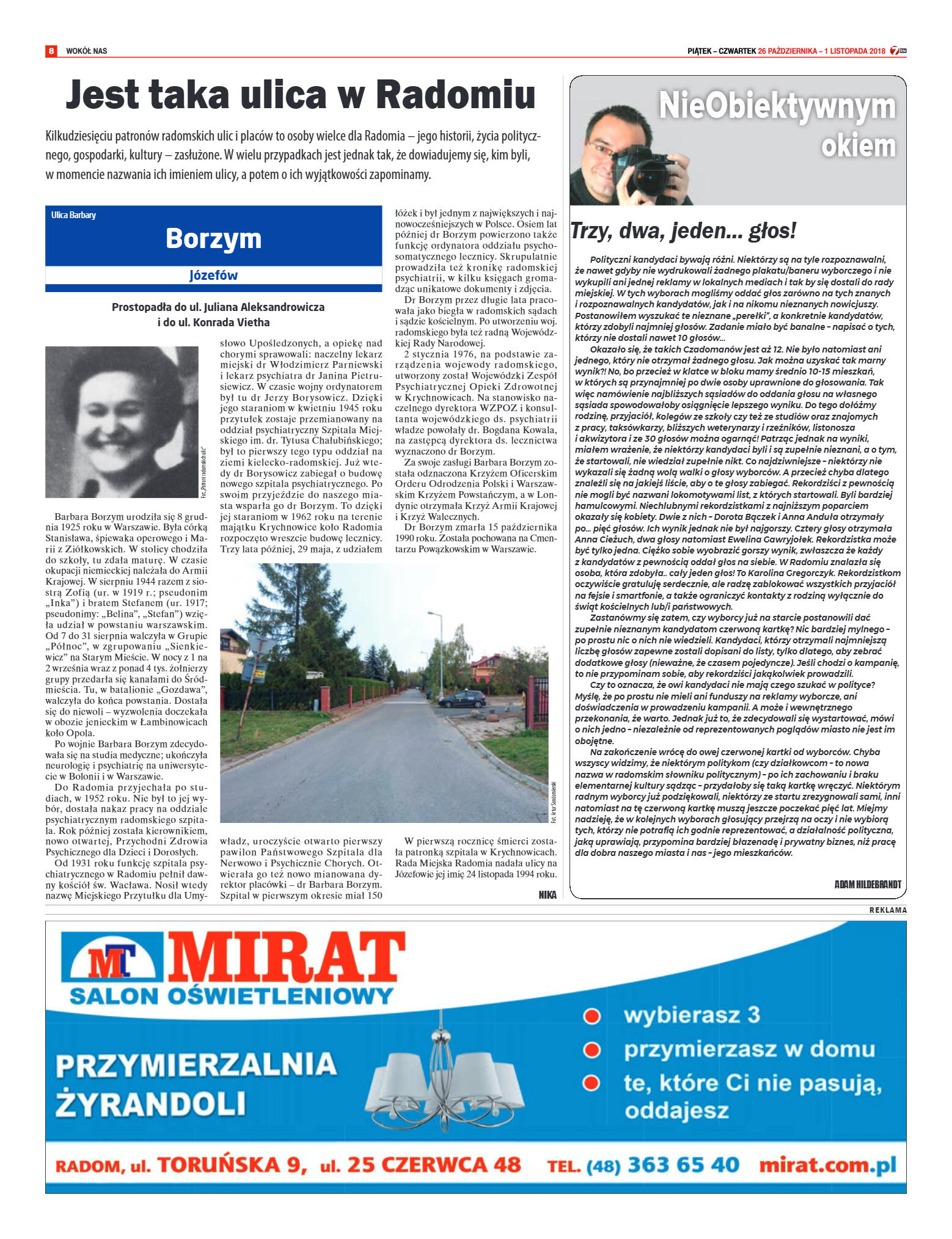 Tygodnik "7 Dni" nr 658 z 26.10.2018 - strona 8