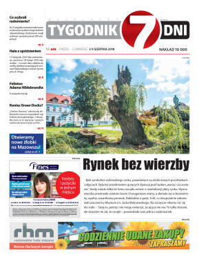 Tygodnik "7 Dni" nr 646 z 03.08.2018 - strona 1