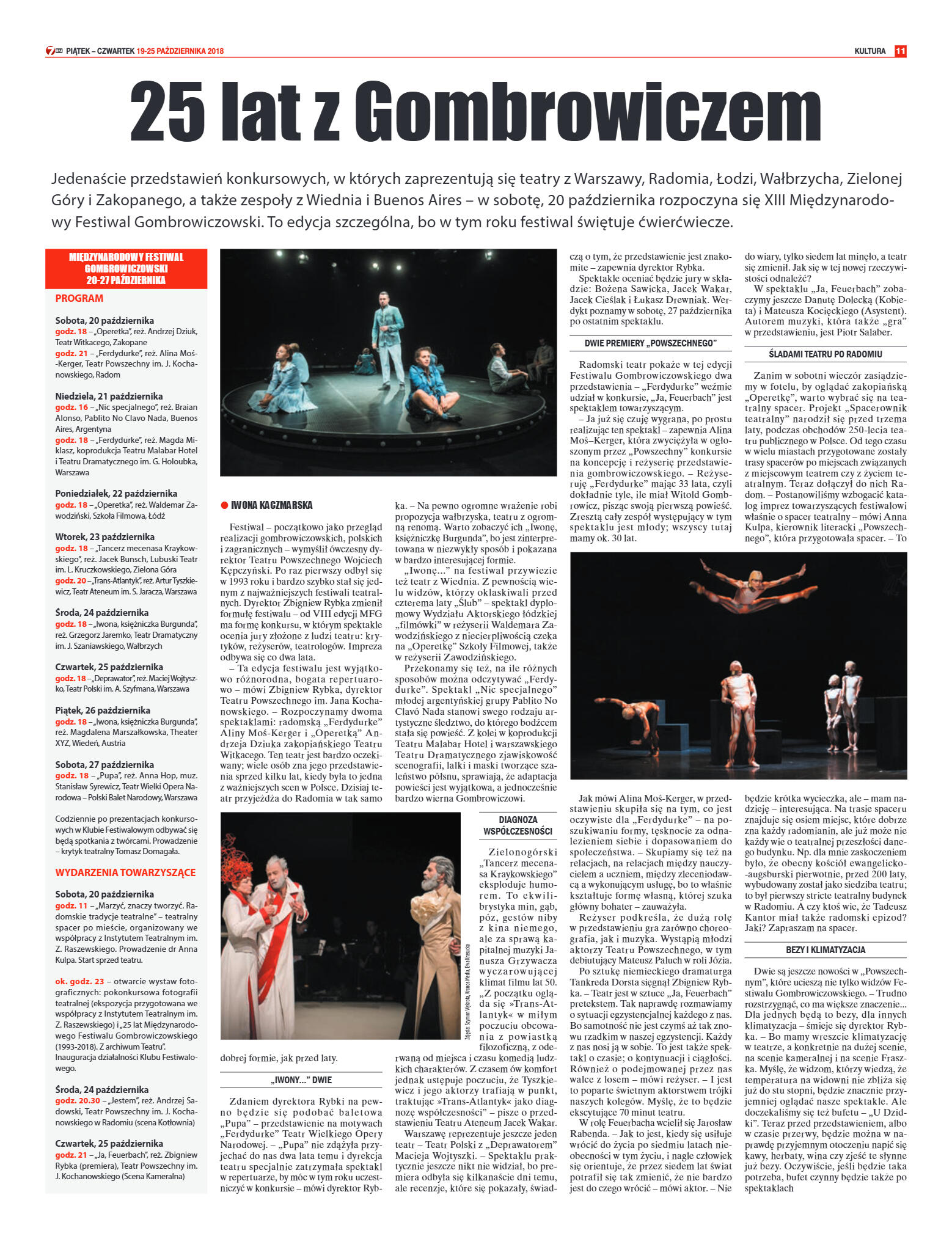 Tygodnik "7 Dni" nr 657 z 19.10.2018 - strona 11