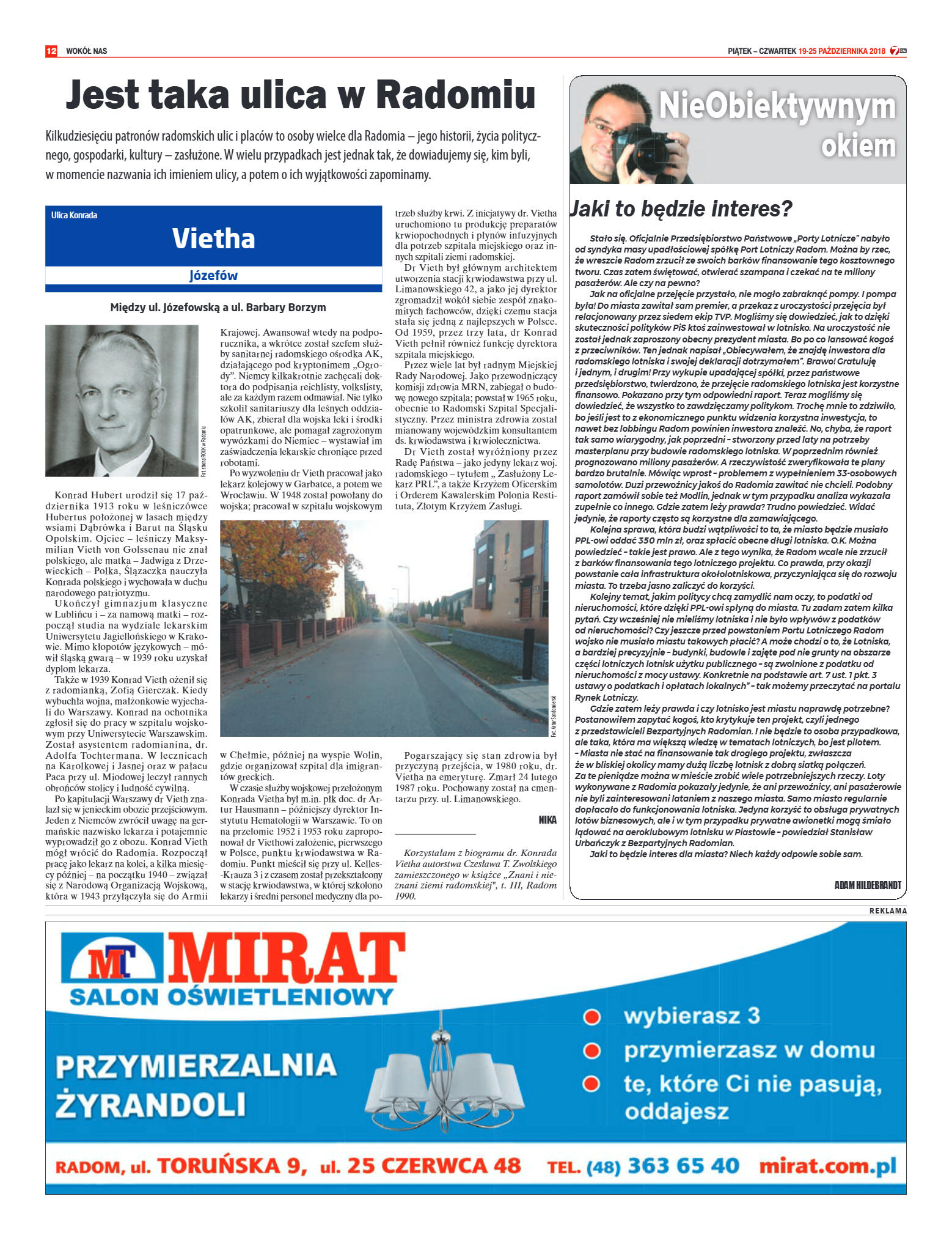 Tygodnik "7 Dni" nr 657 z 19.10.2018 - strona 12