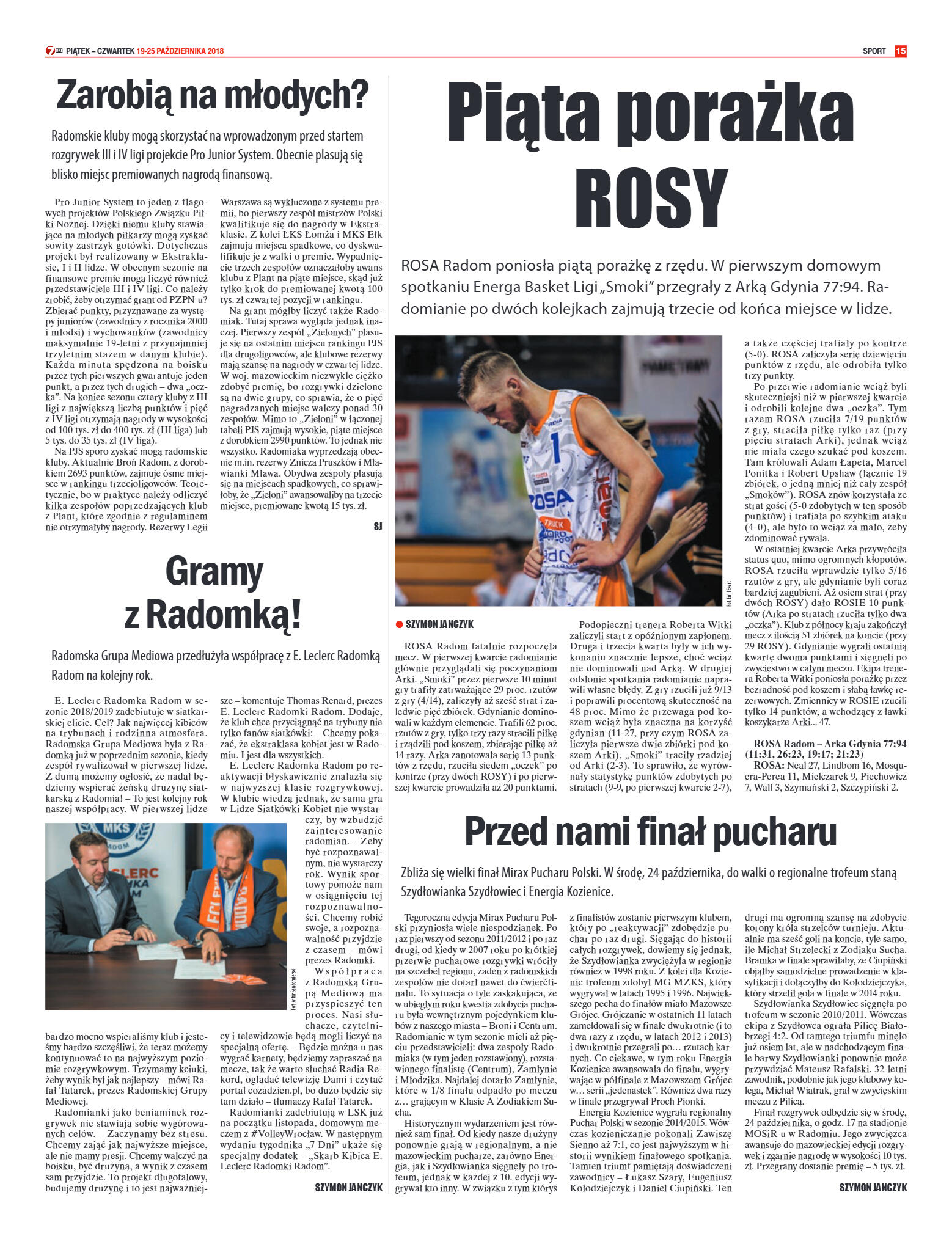 Tygodnik "7 Dni" nr 657 z 19.10.2018 - strona 15