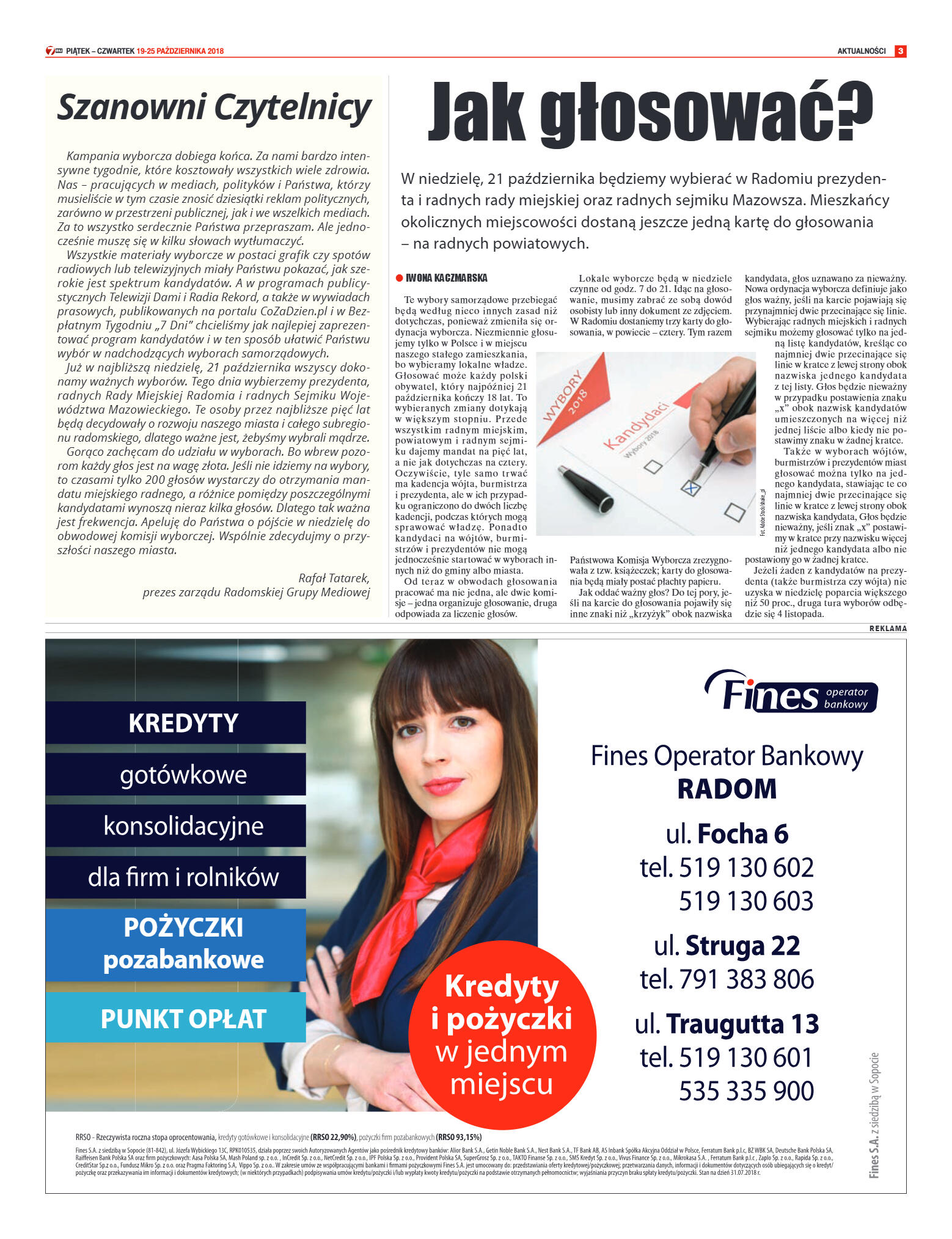 Tygodnik "7 Dni" nr 657 z 19.10.2018 - strona 3