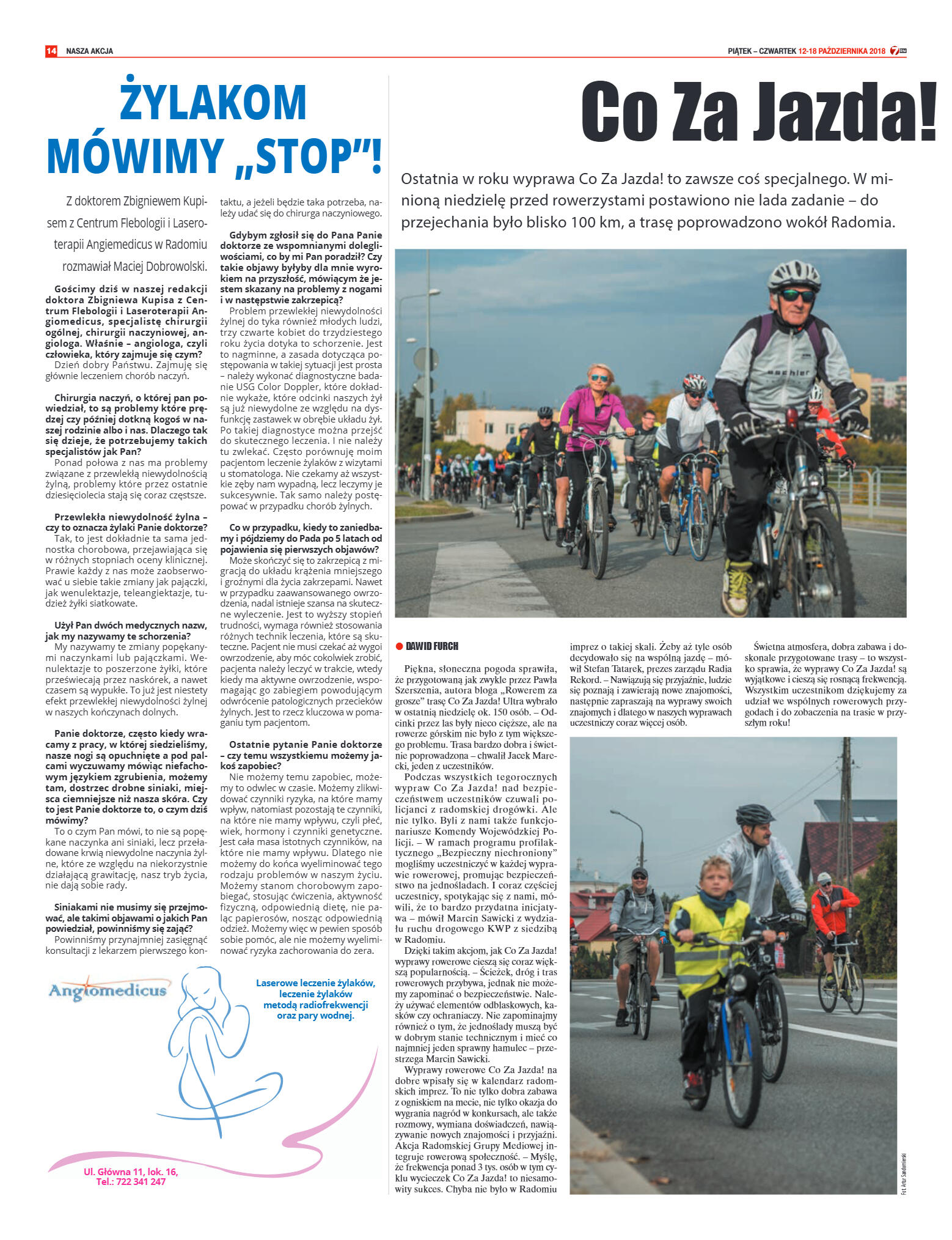 Tygodnik "7 Dni" nr 656 z 12.10.2018 - strona 14