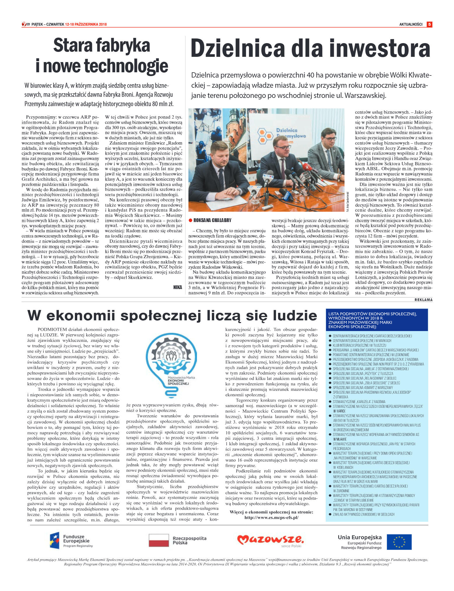 Tygodnik "7 Dni" nr 656 z 12.10.2018 - strona 5