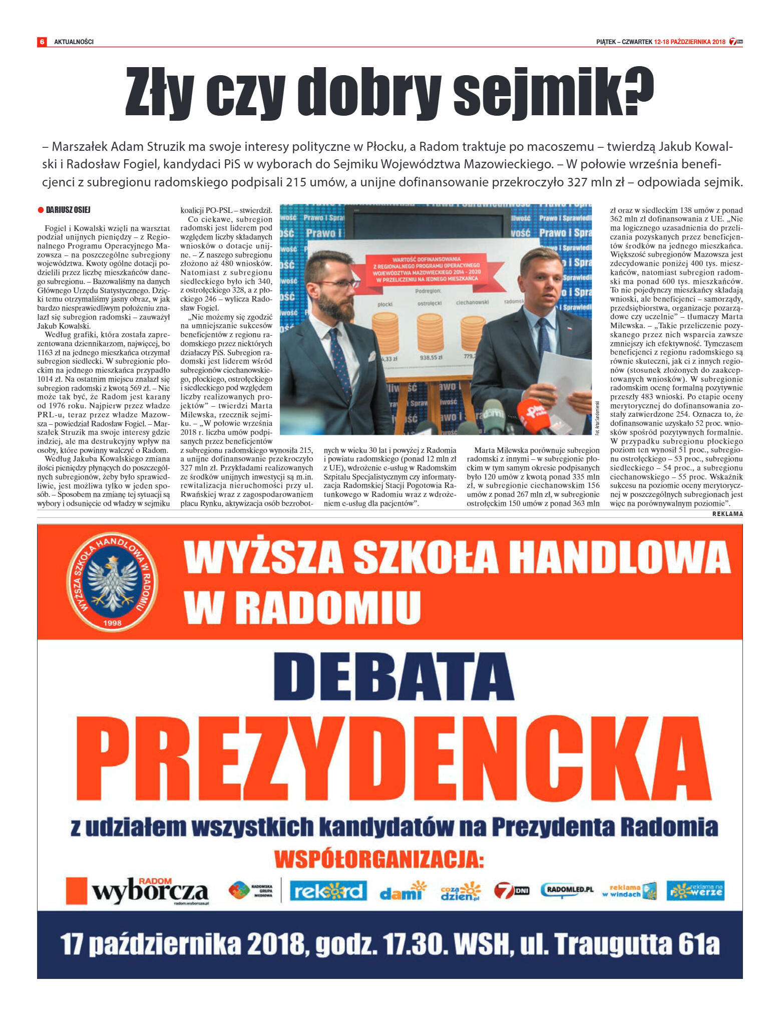 Tygodnik "7 Dni" nr 656 z 12.10.2018 - strona 6