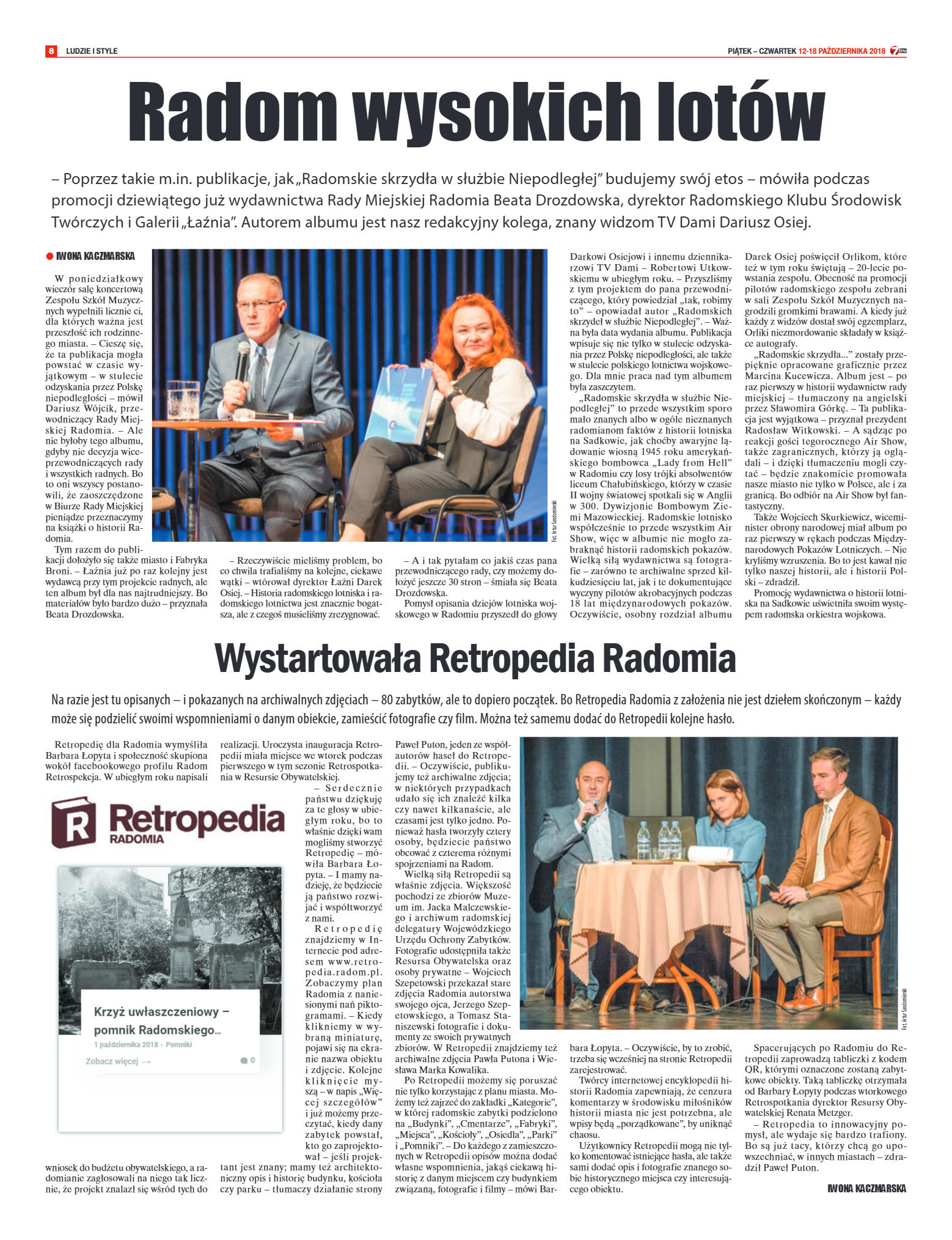 Tygodnik "7 Dni" nr 656 z 12.10.2018 - strona 8