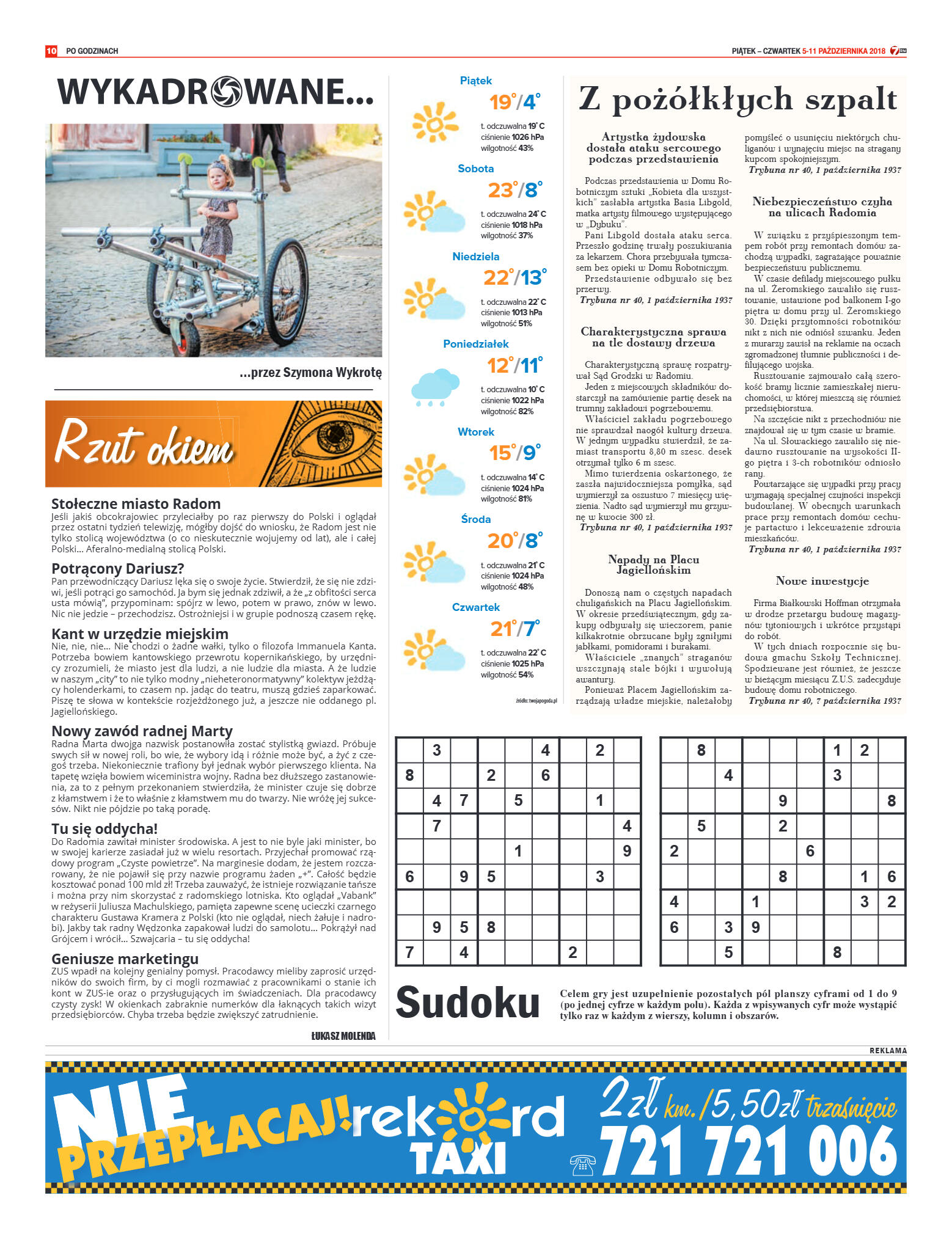 Tygodnik "7 Dni" nr 655 z 05.10.2018 - strona 10