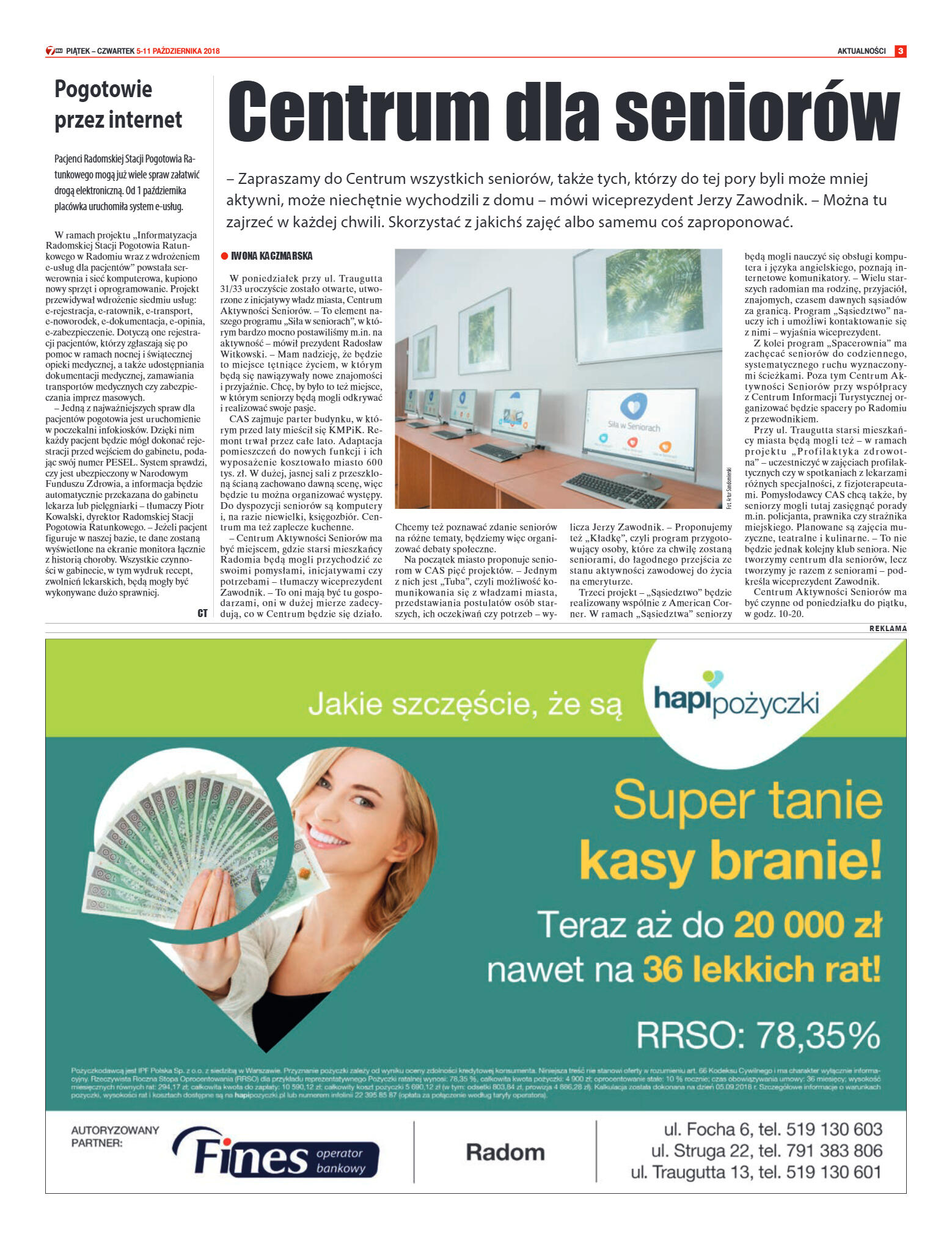 Tygodnik "7 Dni" nr 655 z 05.10.2018 - strona 3