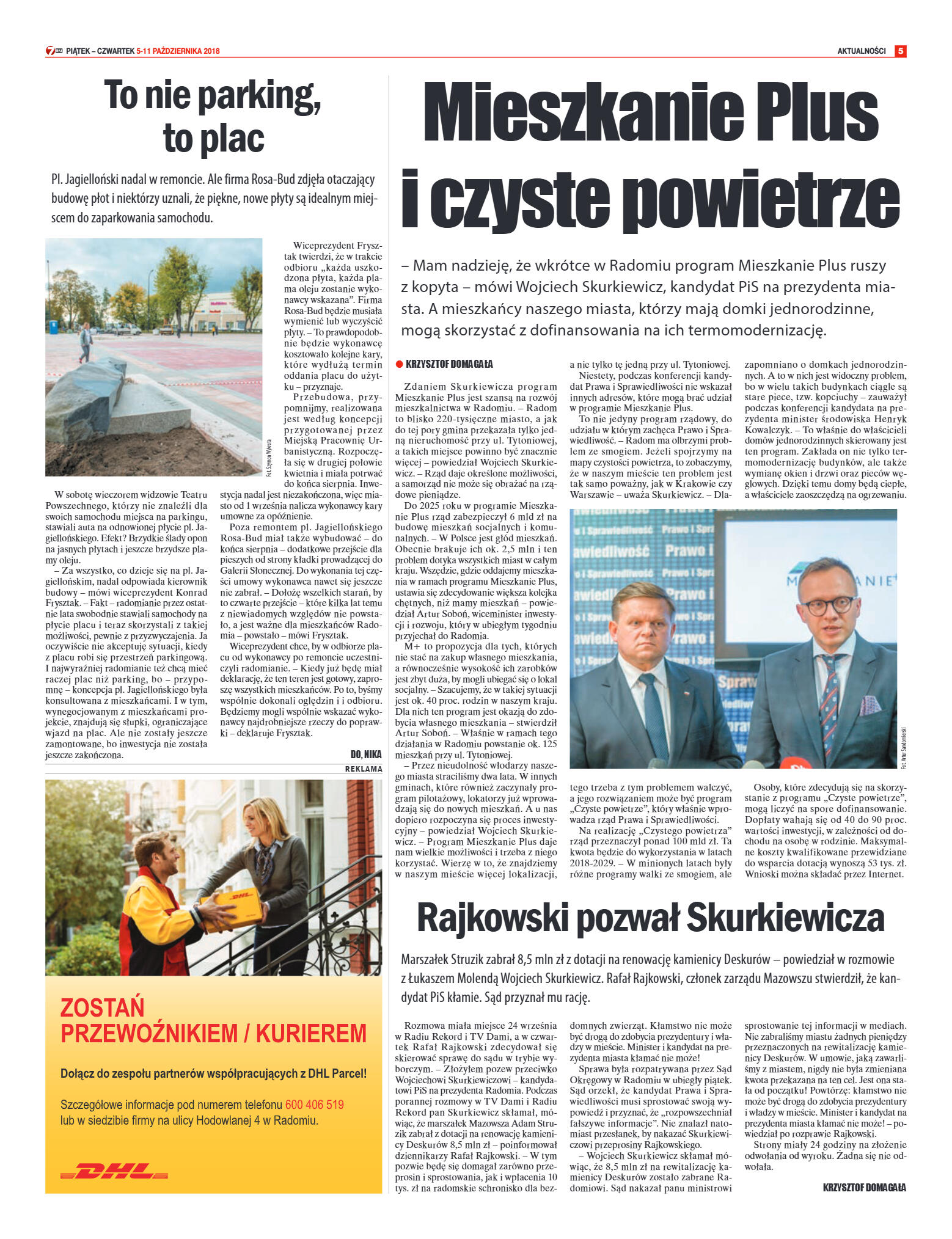 Tygodnik "7 Dni" nr 655 z 05.10.2018 - strona 5