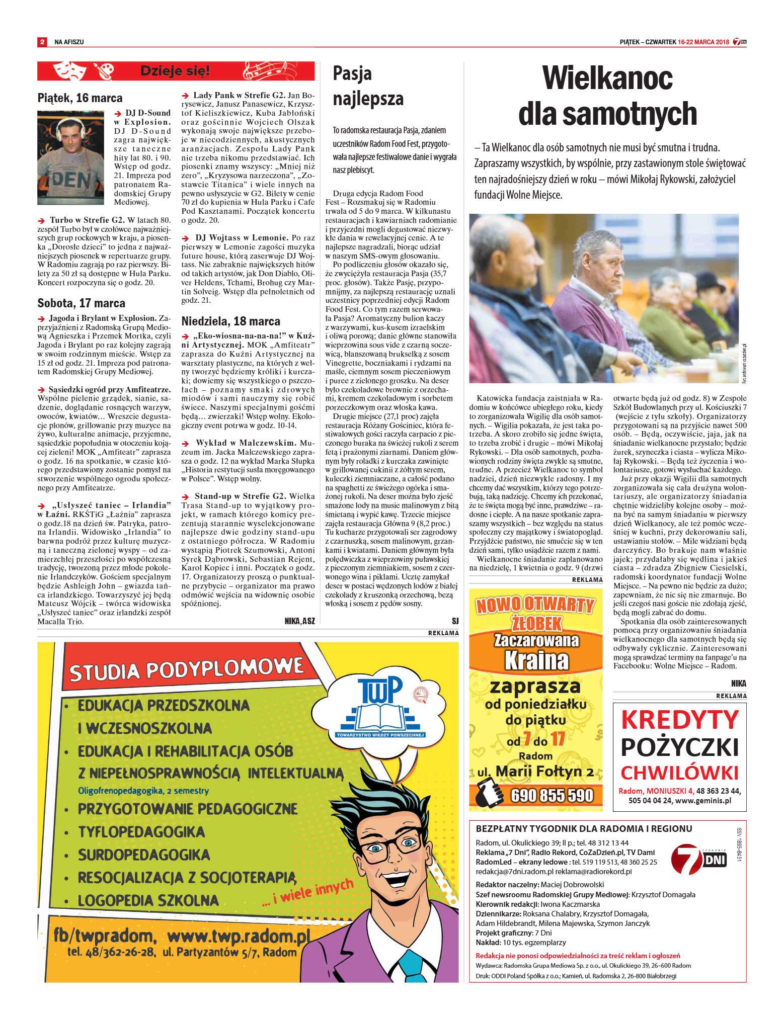 Tygodnik "7 Dni" nr 627 z dn. 16.03.2018 - strona 2