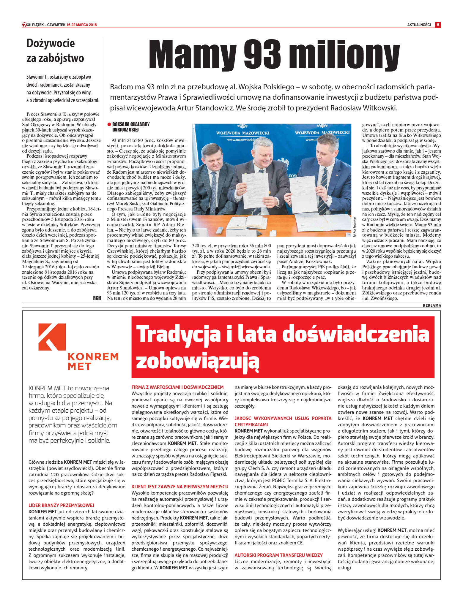 Tygodnik "7 Dni" nr 627 z dn. 16.03.2018 - strona 5