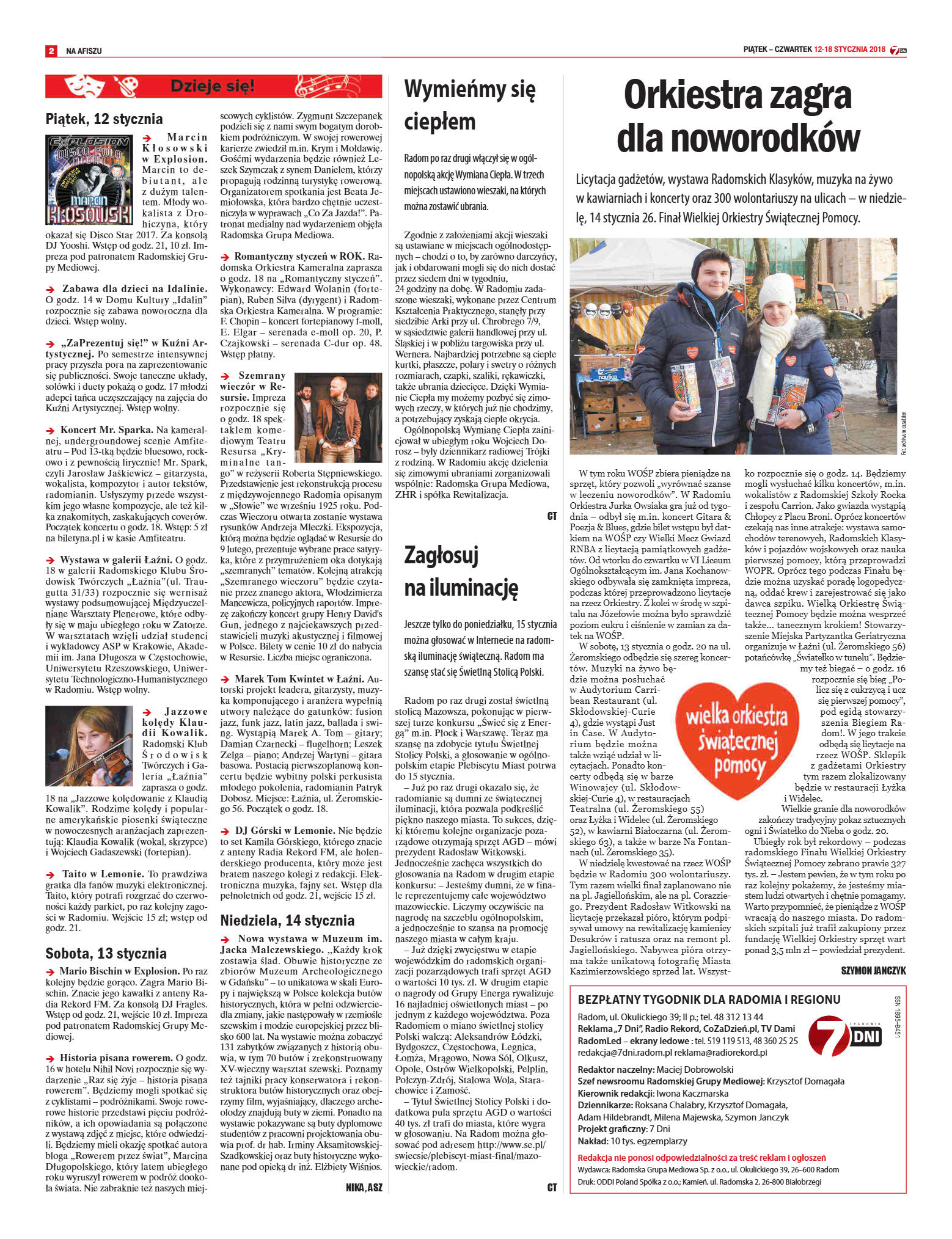 Tygodnik "7 Dni" nr 618 z dn. 12.01.2018 - pobierz - strona 2