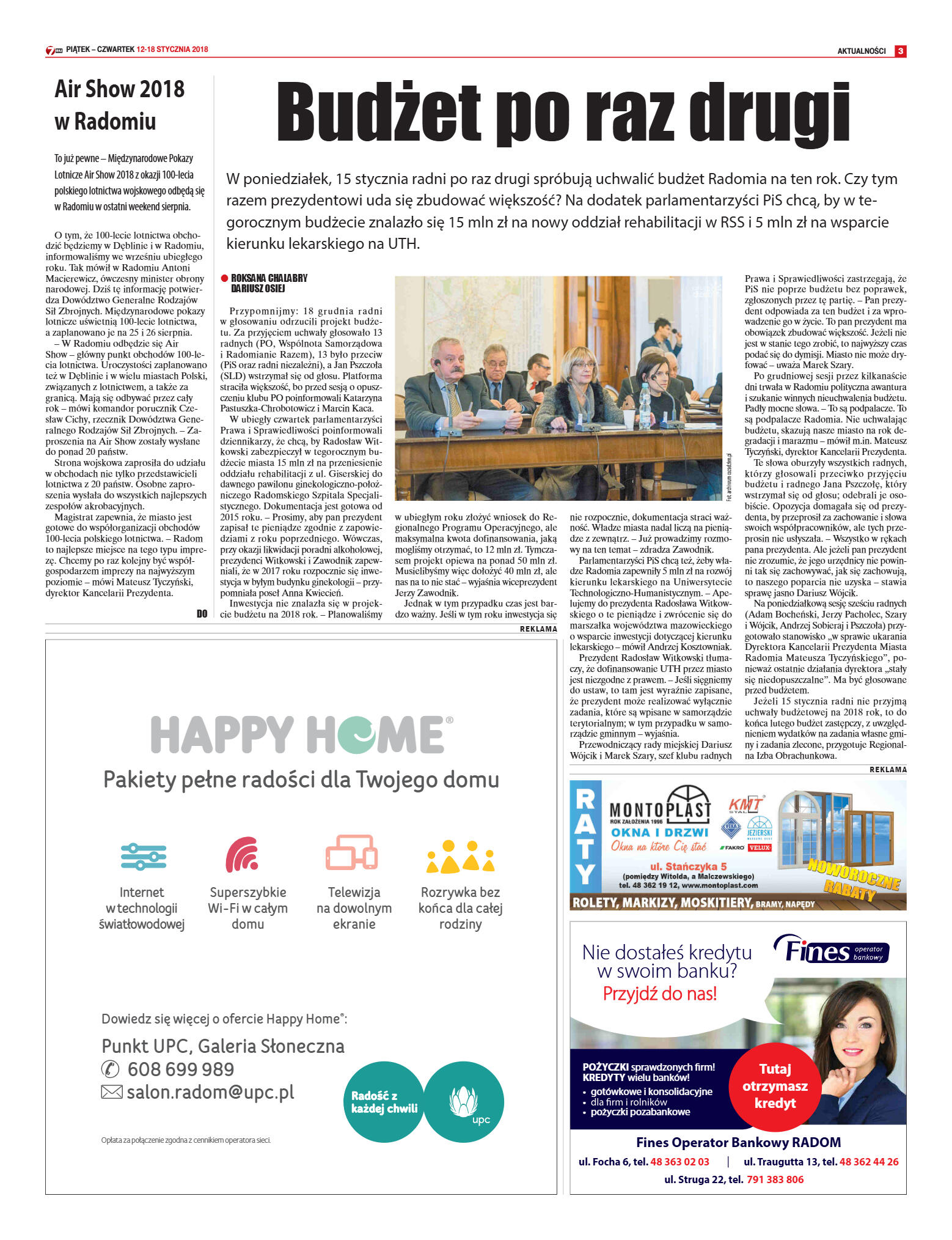 Tygodnik "7 Dni" nr 618 z dn. 12.01.2018 - pobierz - strona 3