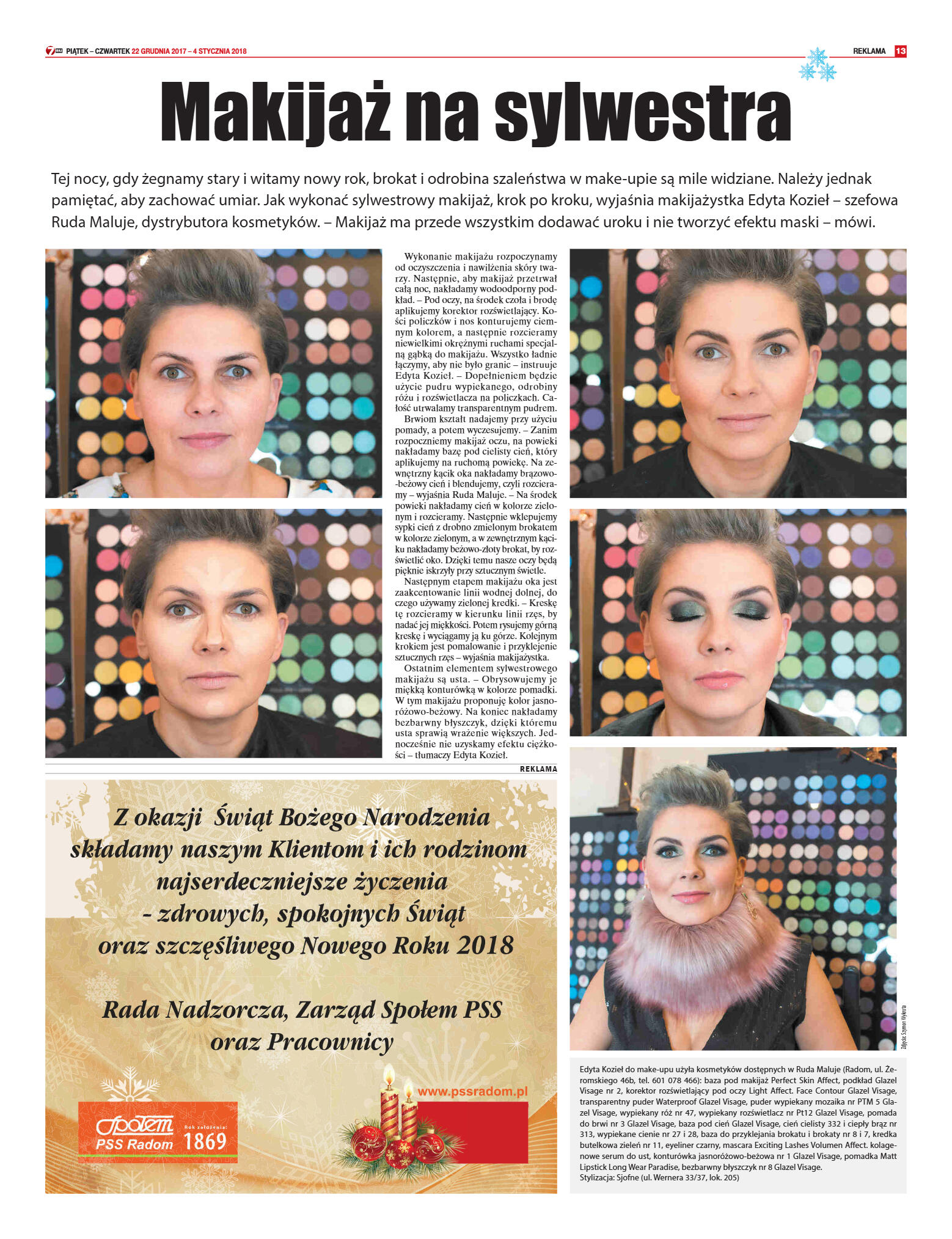Tygodnik "7 Dni" nr 616 z dn. 22.12.2017 - strona 13