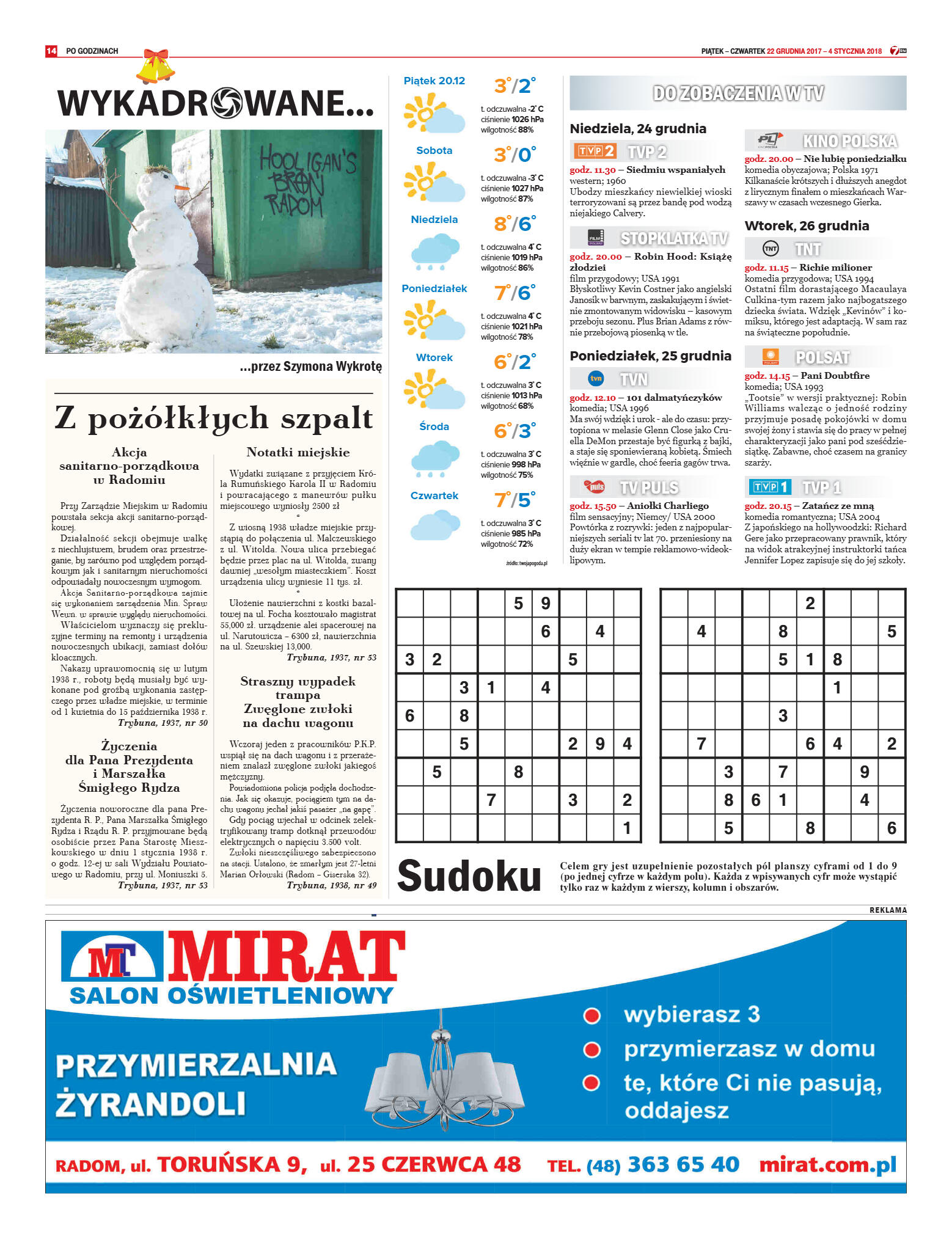 Tygodnik "7 Dni" nr 616 z dn. 22.12.2017 - strona 14