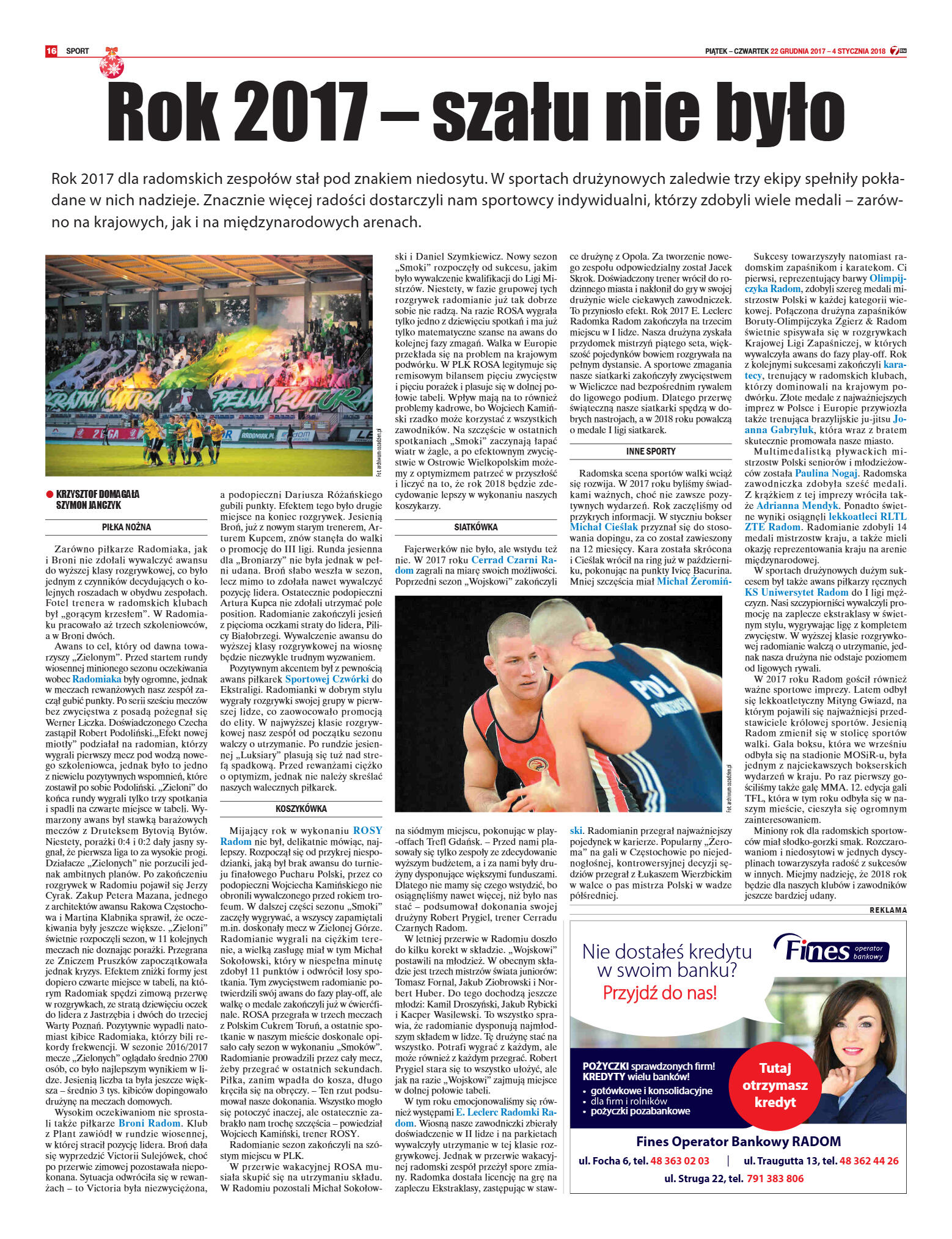 Tygodnik "7 Dni" nr 616 z dn. 22.12.2017 - strona 16