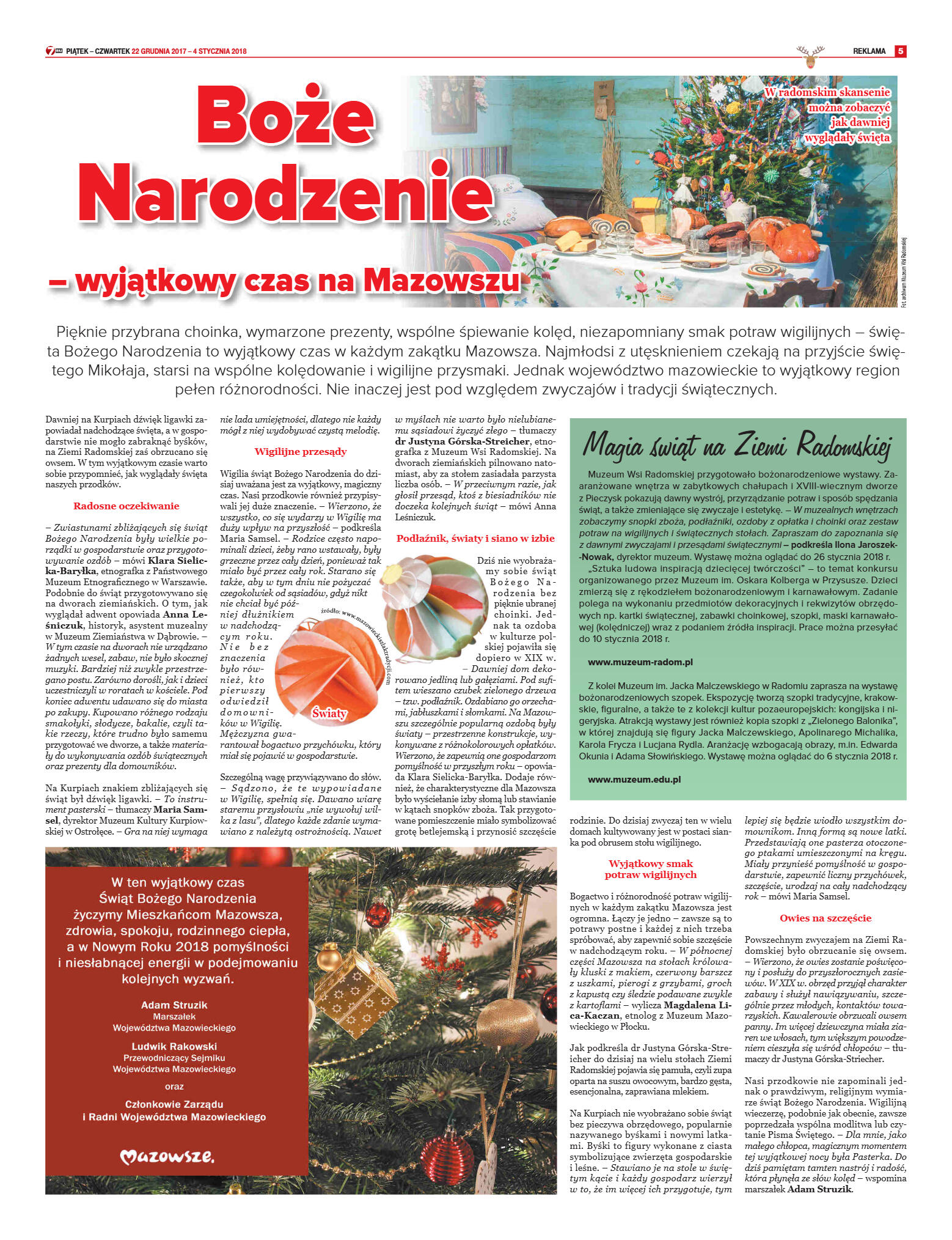 Tygodnik "7 Dni" nr 616 z dn. 22.12.2017 - strona 5