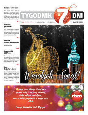 Tygodnik "7 Dni" nr 616 z dn. 22.12.2017 - strona 1