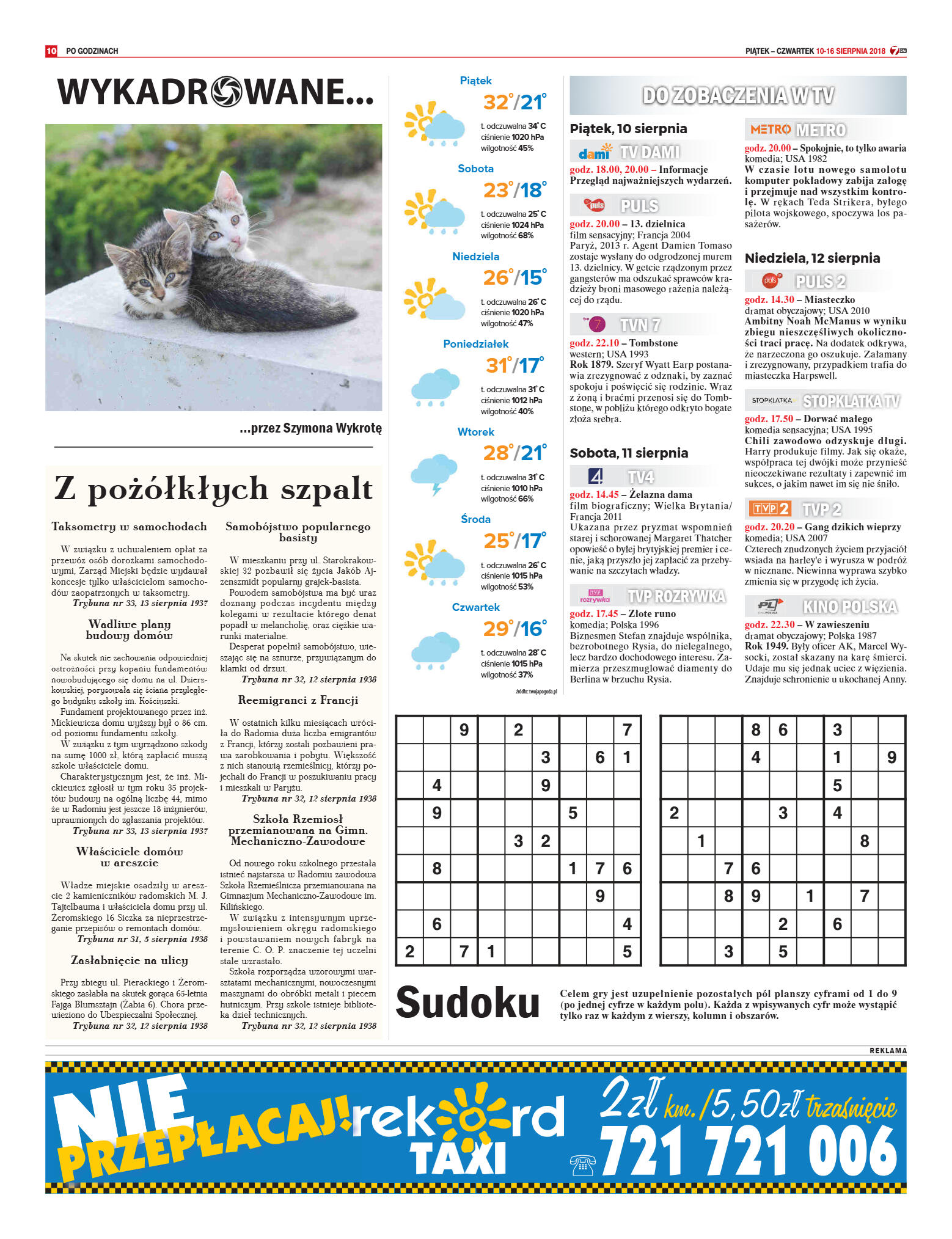 Tygodnik "7 Dni" nr 647 z 10.08.2018 - strona 10