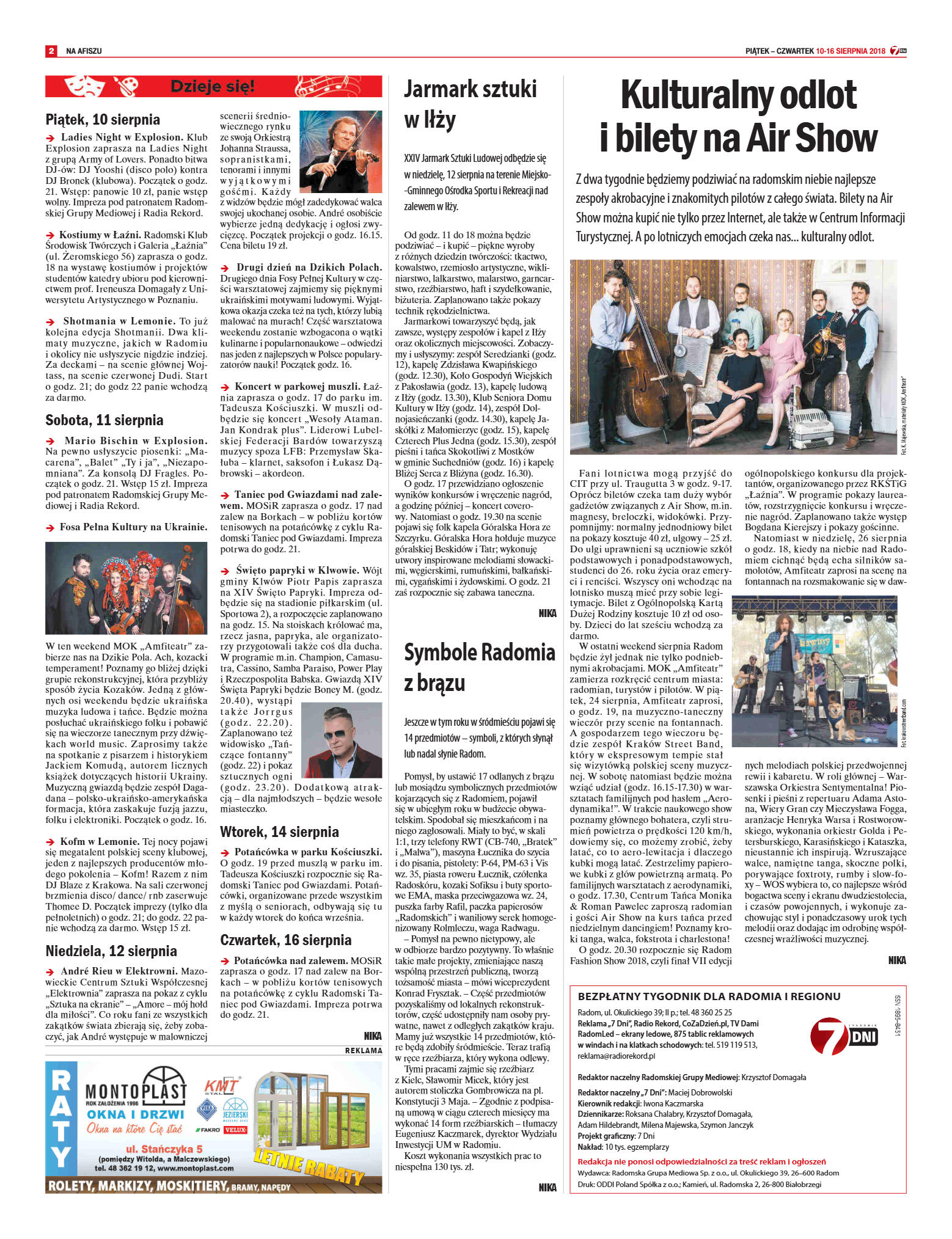 Tygodnik "7 Dni" nr 647 z 10.08.2018 - strona 2