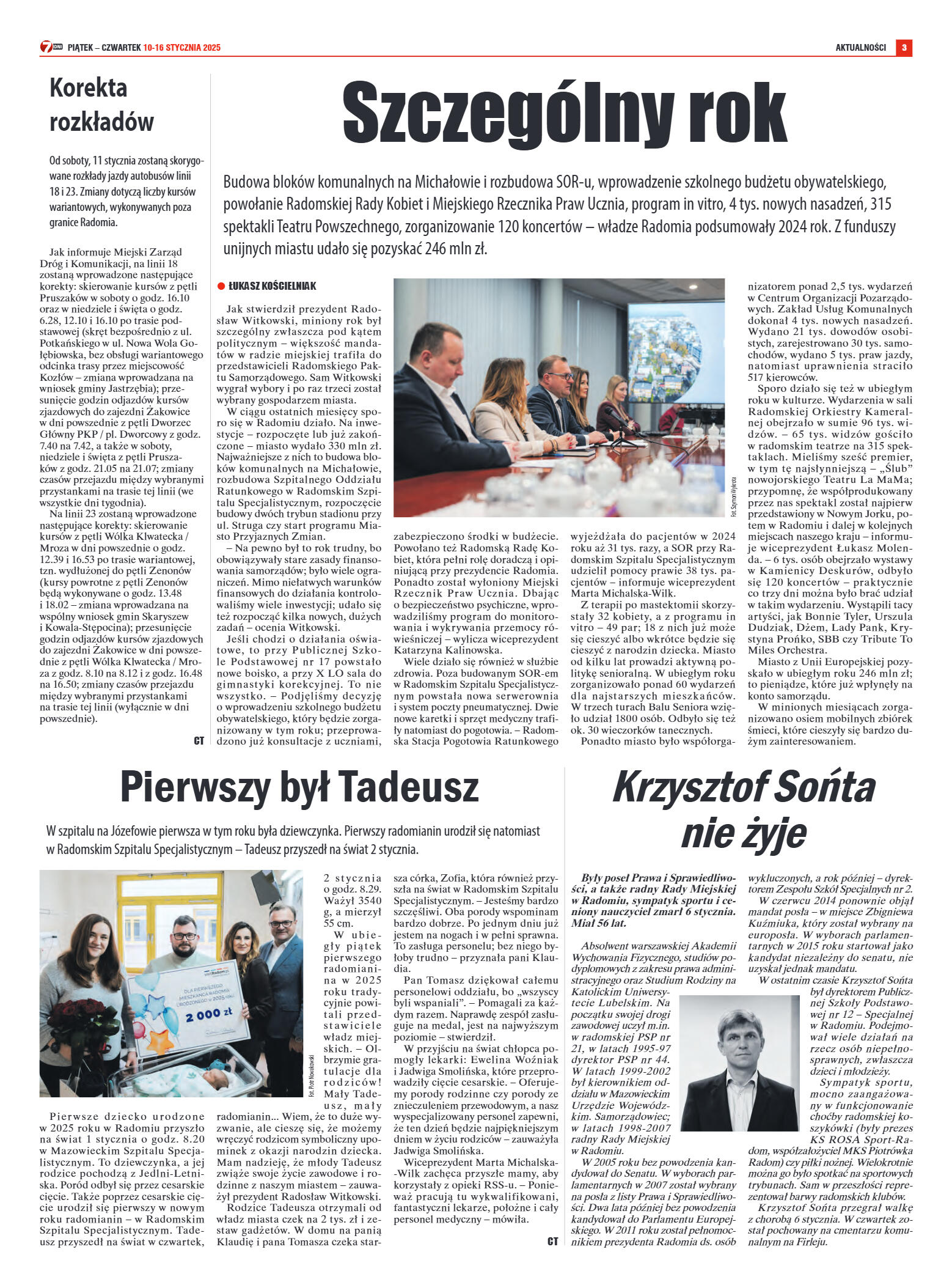 Tygodnik "7 Dni" nr 936 z dn. 10.01.2025 r. - strona 3