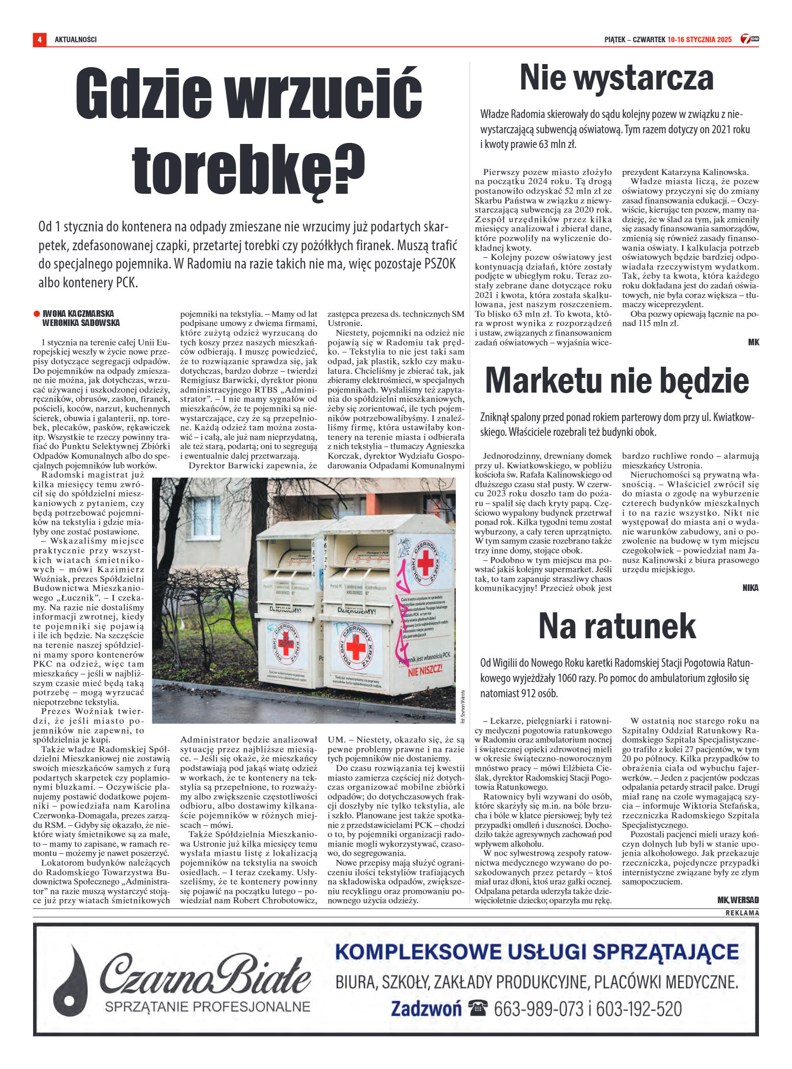 Tygodnik "7 Dni" nr 936 z dn. 10.01.2025 r. - strona 4