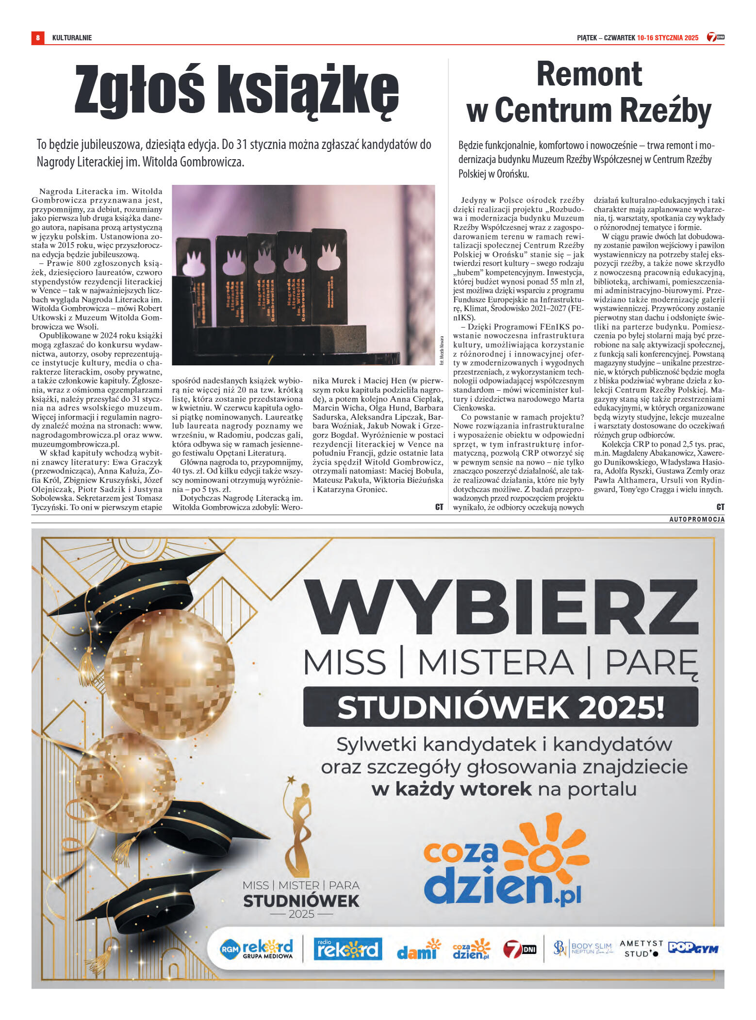 Tygodnik "7 Dni" nr 936 z dn. 10.01.2025 r. - strona 8