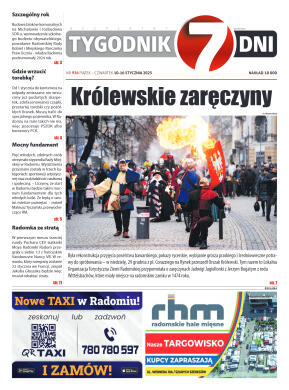 Tygodnik "7 Dni" nr 936 z dn. 10.01.2025 r. - strona 1