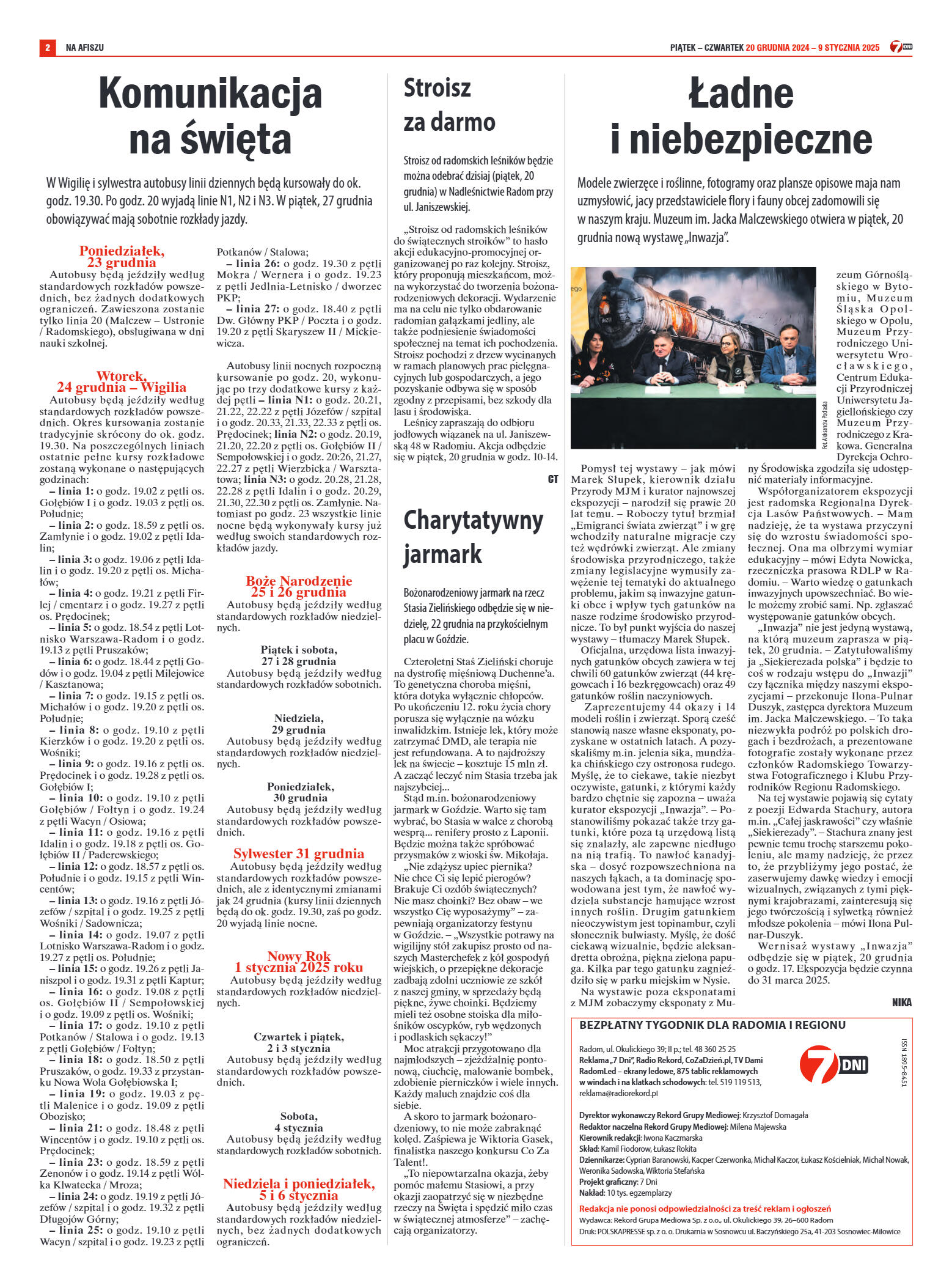 Tygodnik "7 Dni" nr 935 z dn. 20.12.2024 r. - strona 2