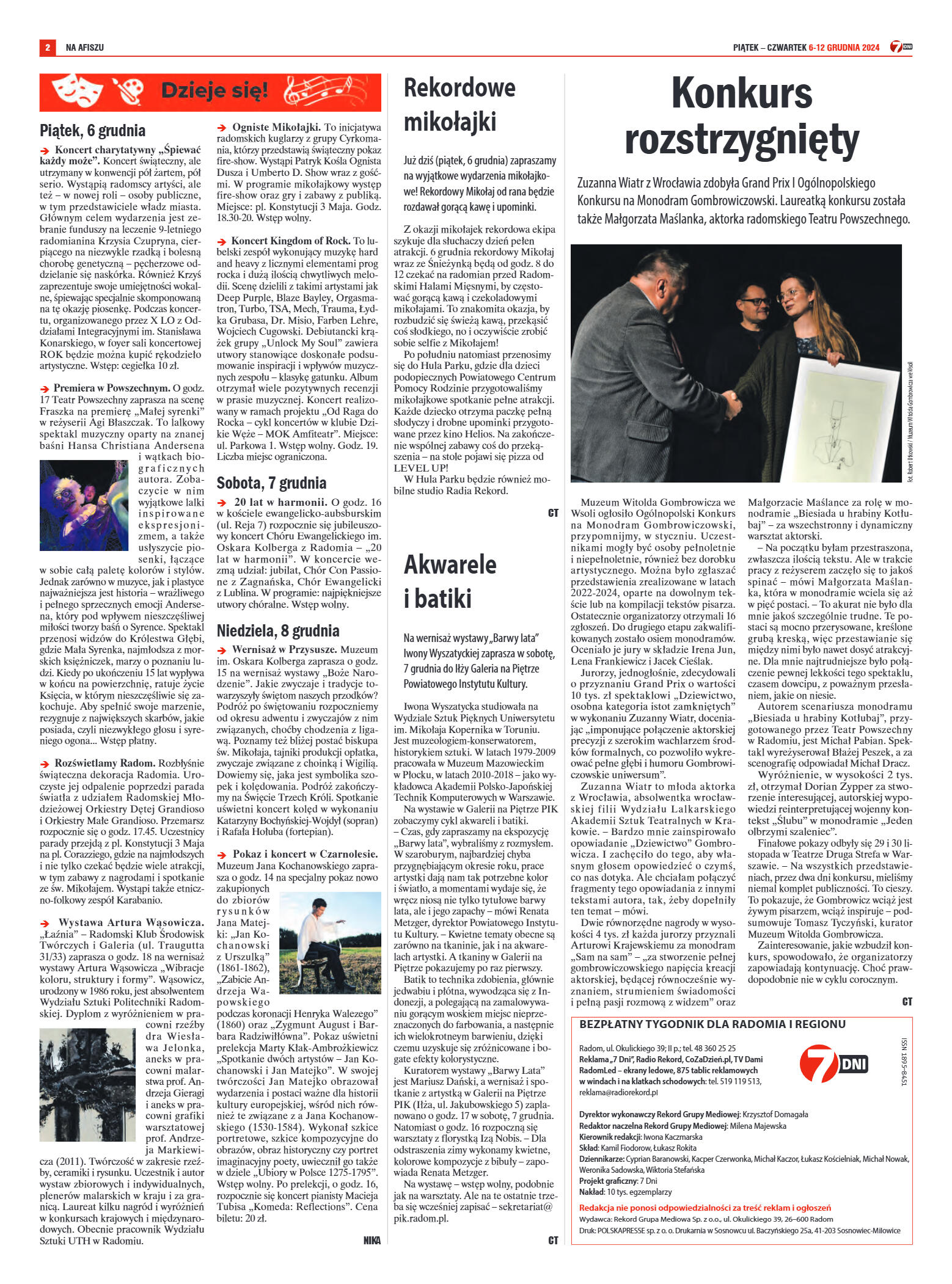 Tygodnik "7 Dni" nr 933 z dn. 6.12.2024 r. - strona 2