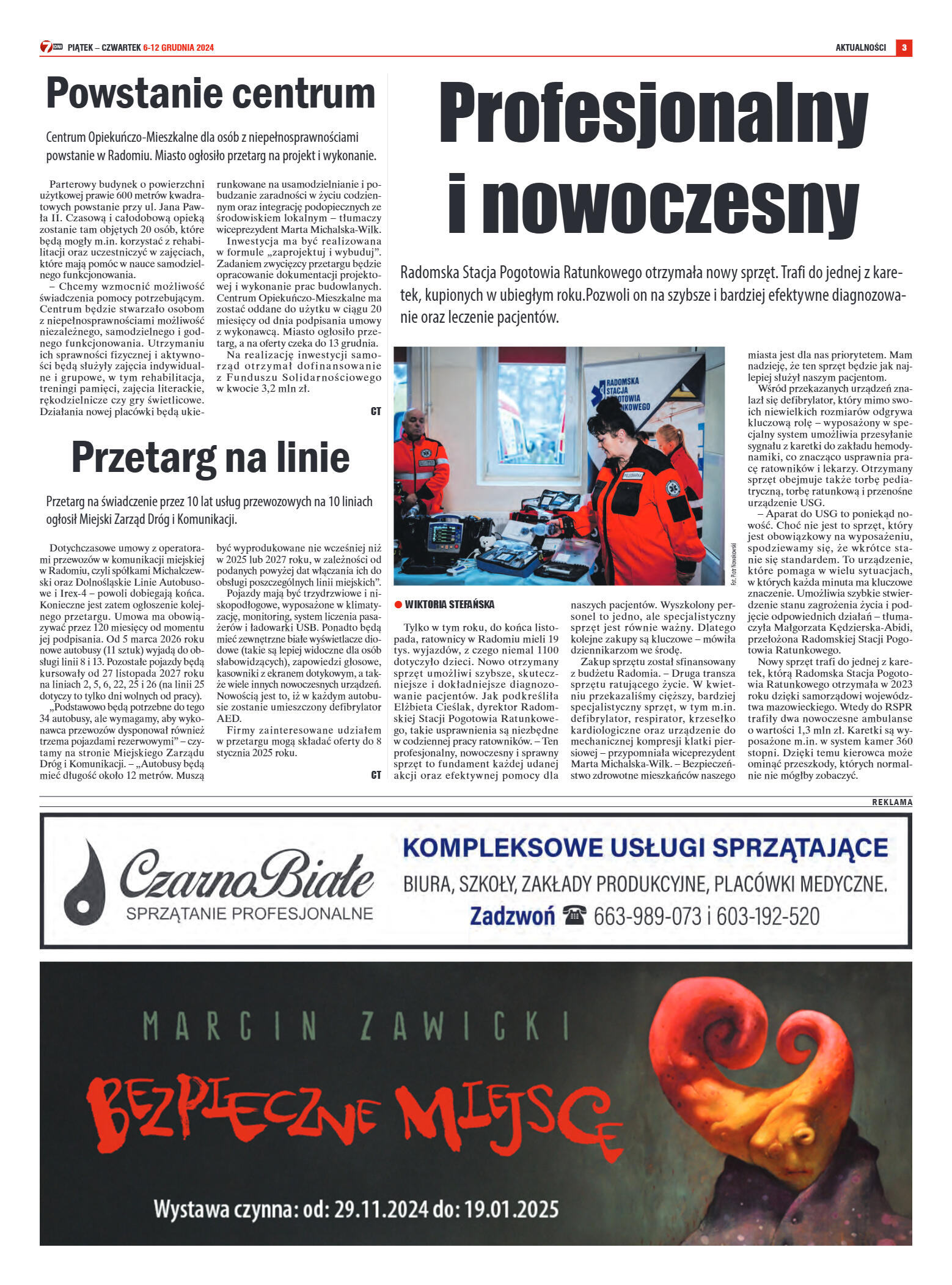 Tygodnik "7 Dni" nr 933 z dn. 6.12.2024 r. - strona 3